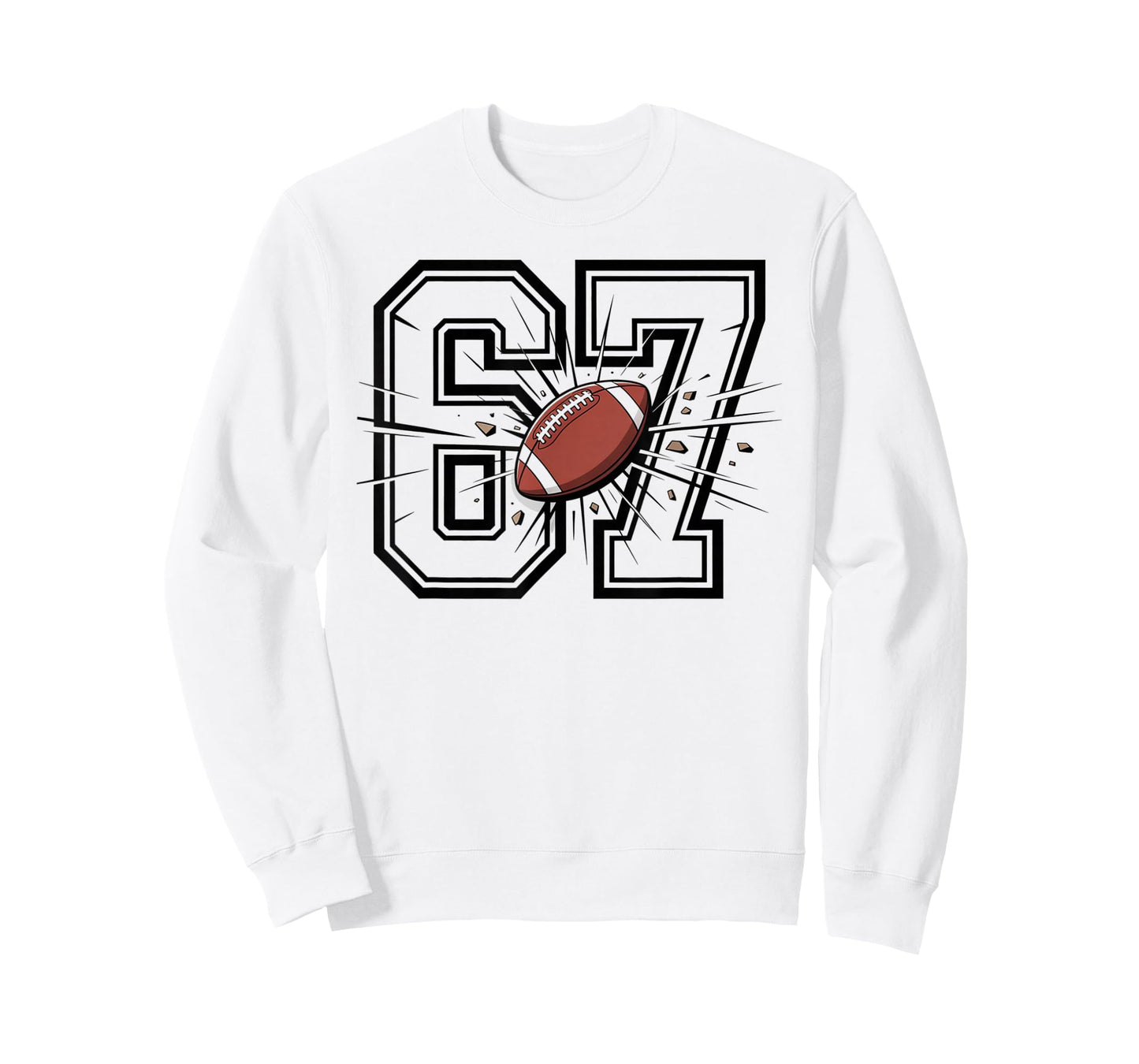 67 Football 6 7 Meme Six Seven Sports Kids Men Women T-Shirt