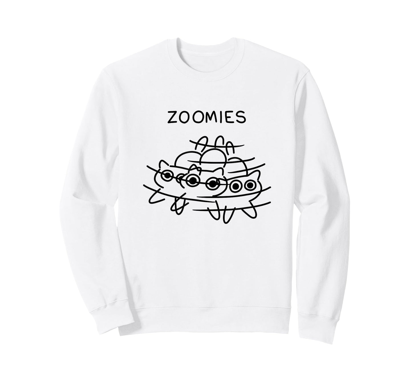 Threadless Poorly Drawn Cats Zoomies Graphic T-Shirt