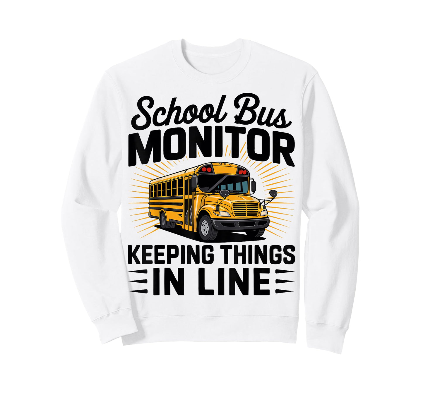 School Bus Monitor Keeping Things in Line - Bus Aide T-Shirt