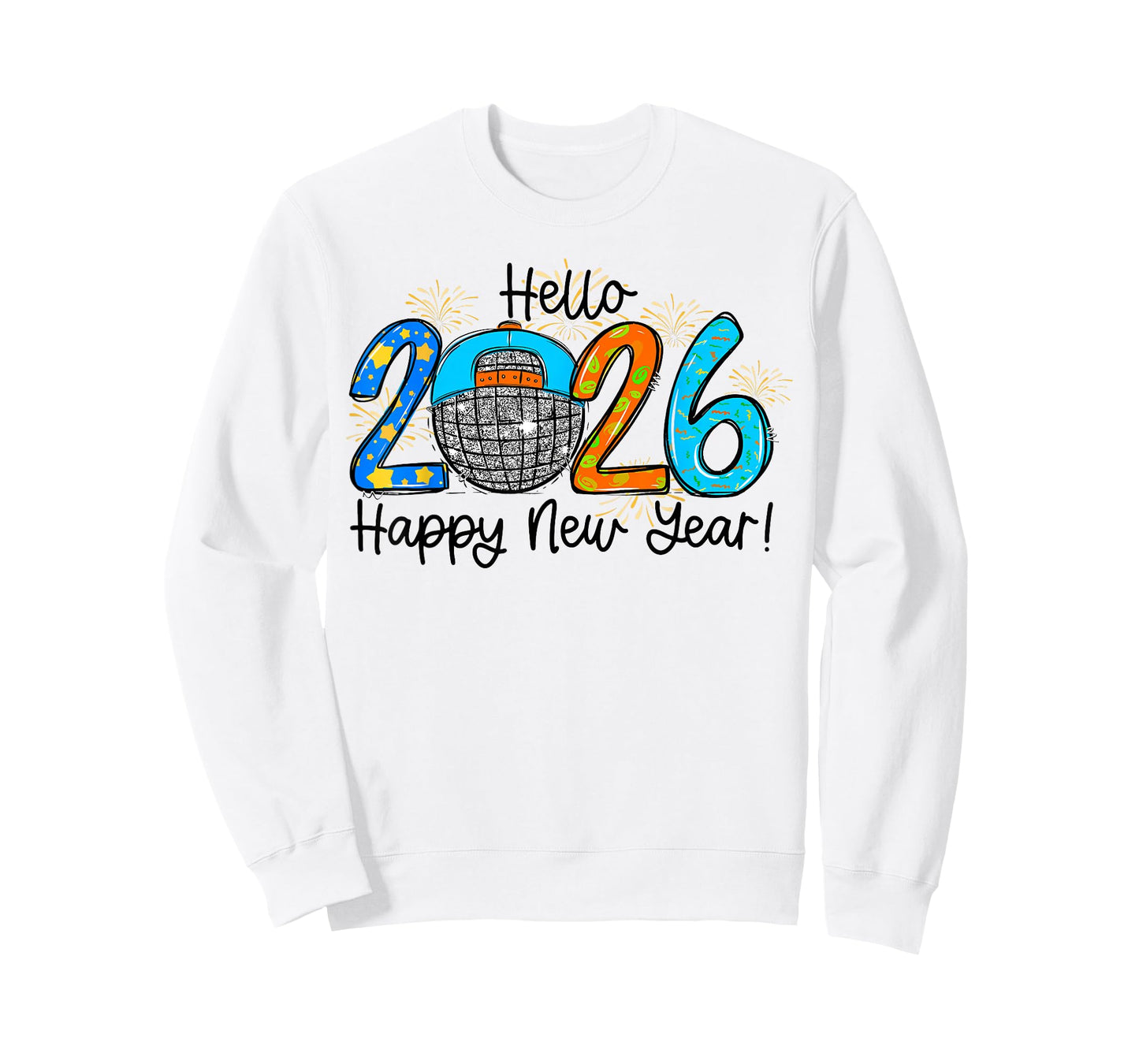 Hello 2026 Happy New Year Party Boys Kids Toddlers T-Shirt