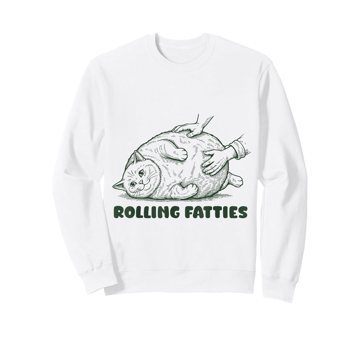 Rolling Fatties British Shorthair Funny Cute Cat Lover T-Shirt
