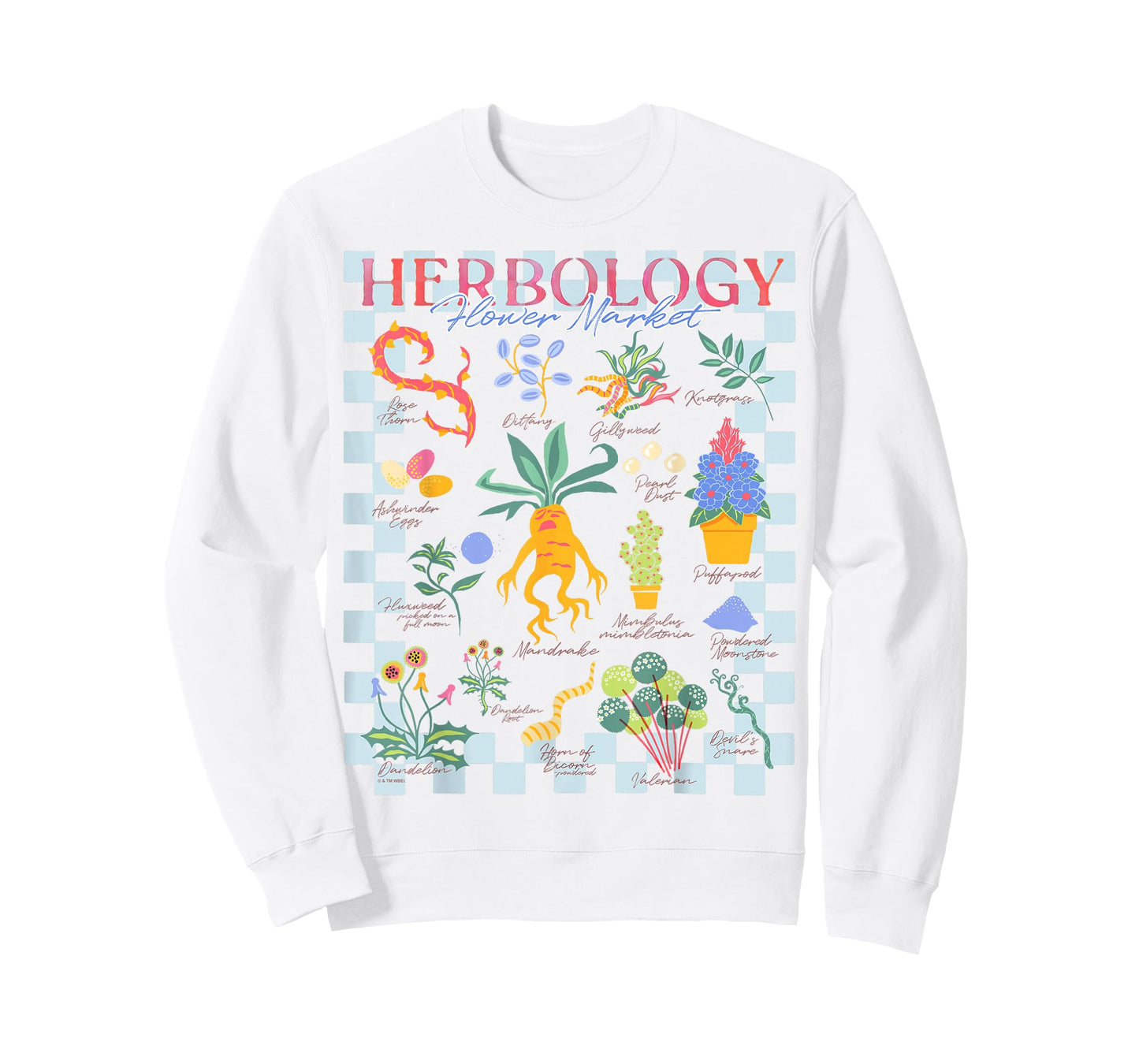 Harry Potter Herbology Flower Market Mandrake Magical Plants T-Shirt