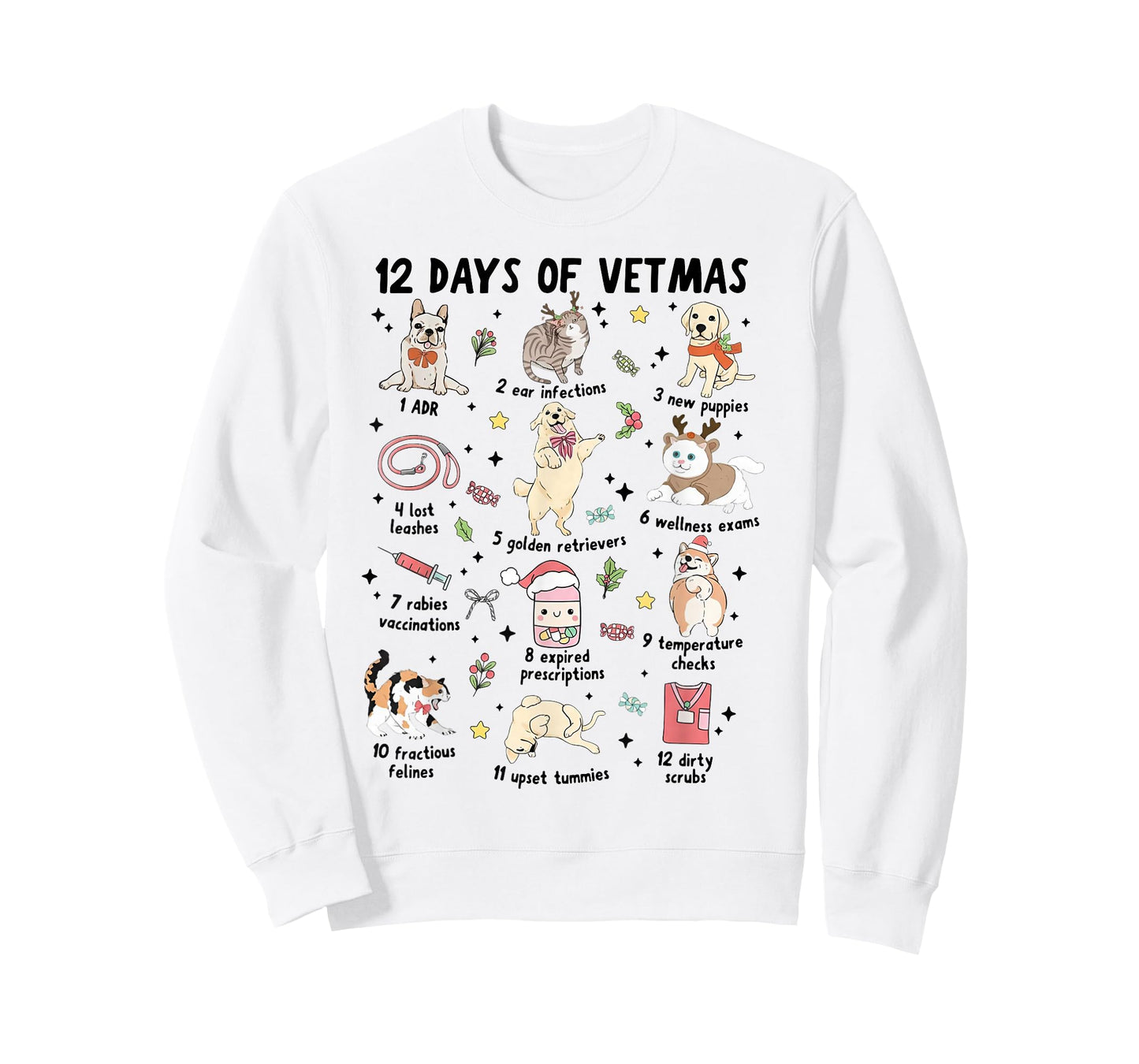 12 Days of Vetmas Christmas T-Shirt