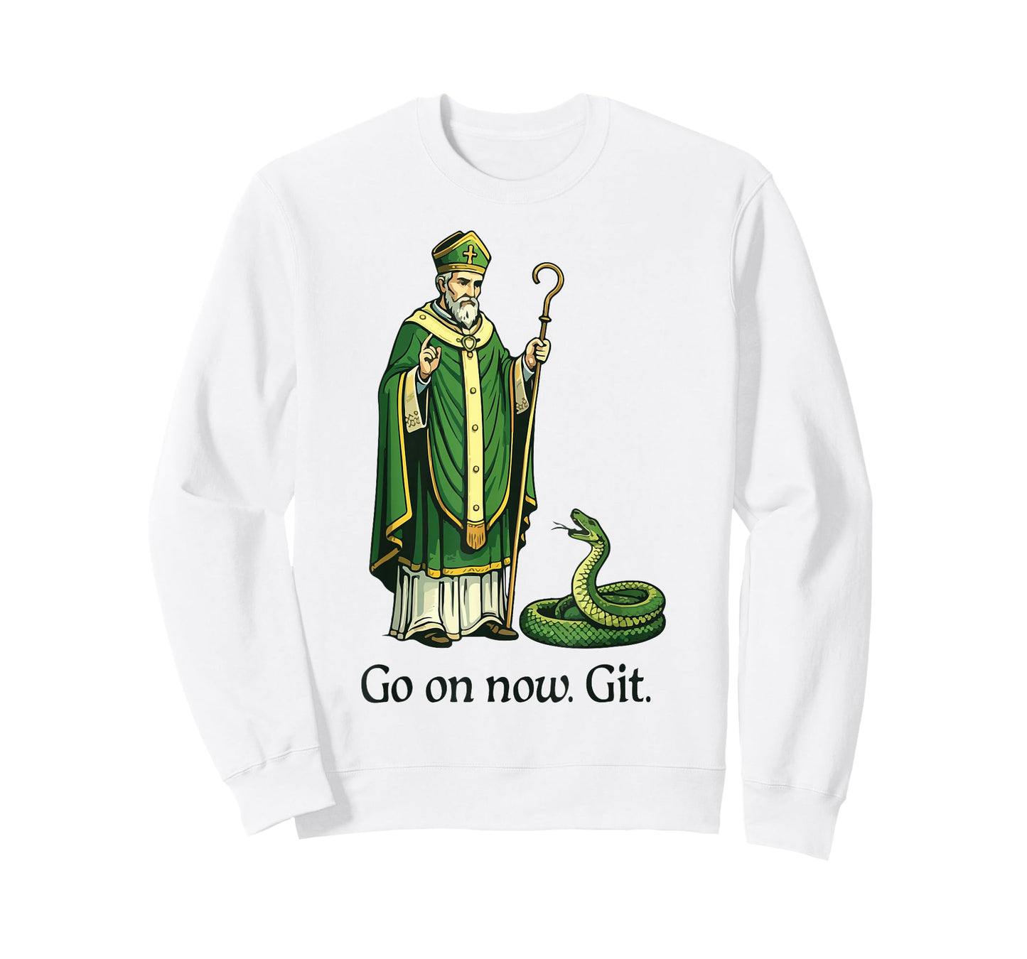 Christian Go On Now Git St Patricks Day Irish Women Men T-Shirt