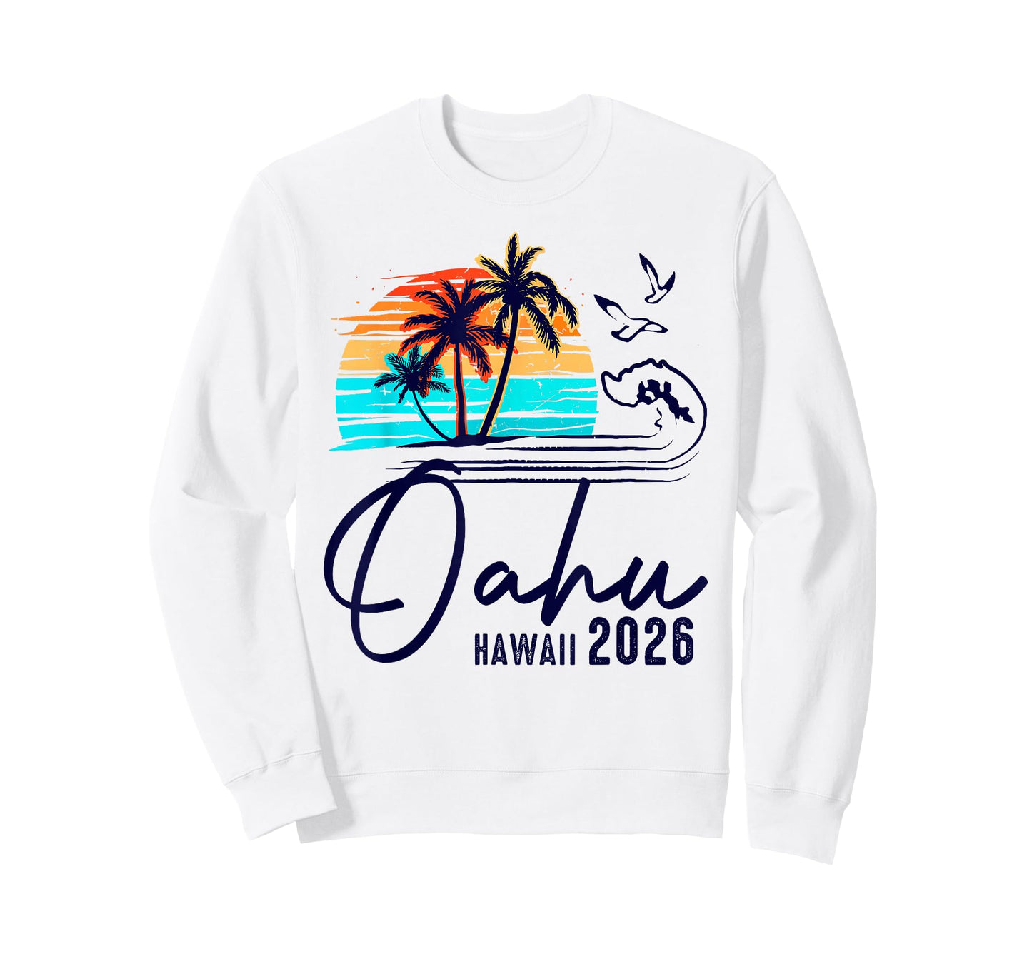 Oahu Hawaii 2026 Vacation Beach Matching Family Group T-Shirt
