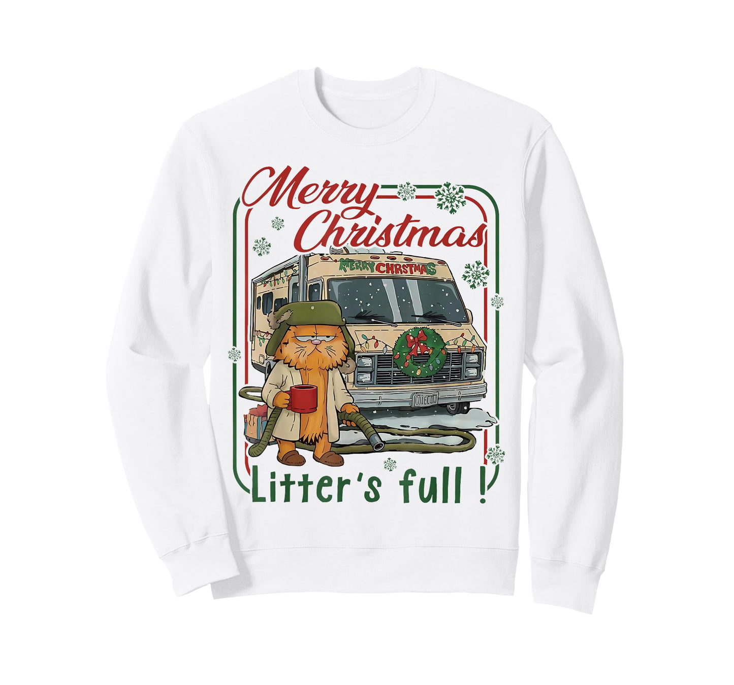 Meowy Funny Litter’s Full Cat Christmas Parody Litter’s Full T-Shirt