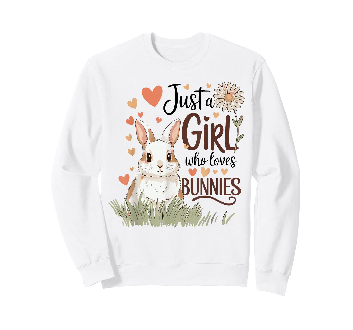 Just a Girl Who Loves Bunnies Design Cute for Girls & Women T-Shirt