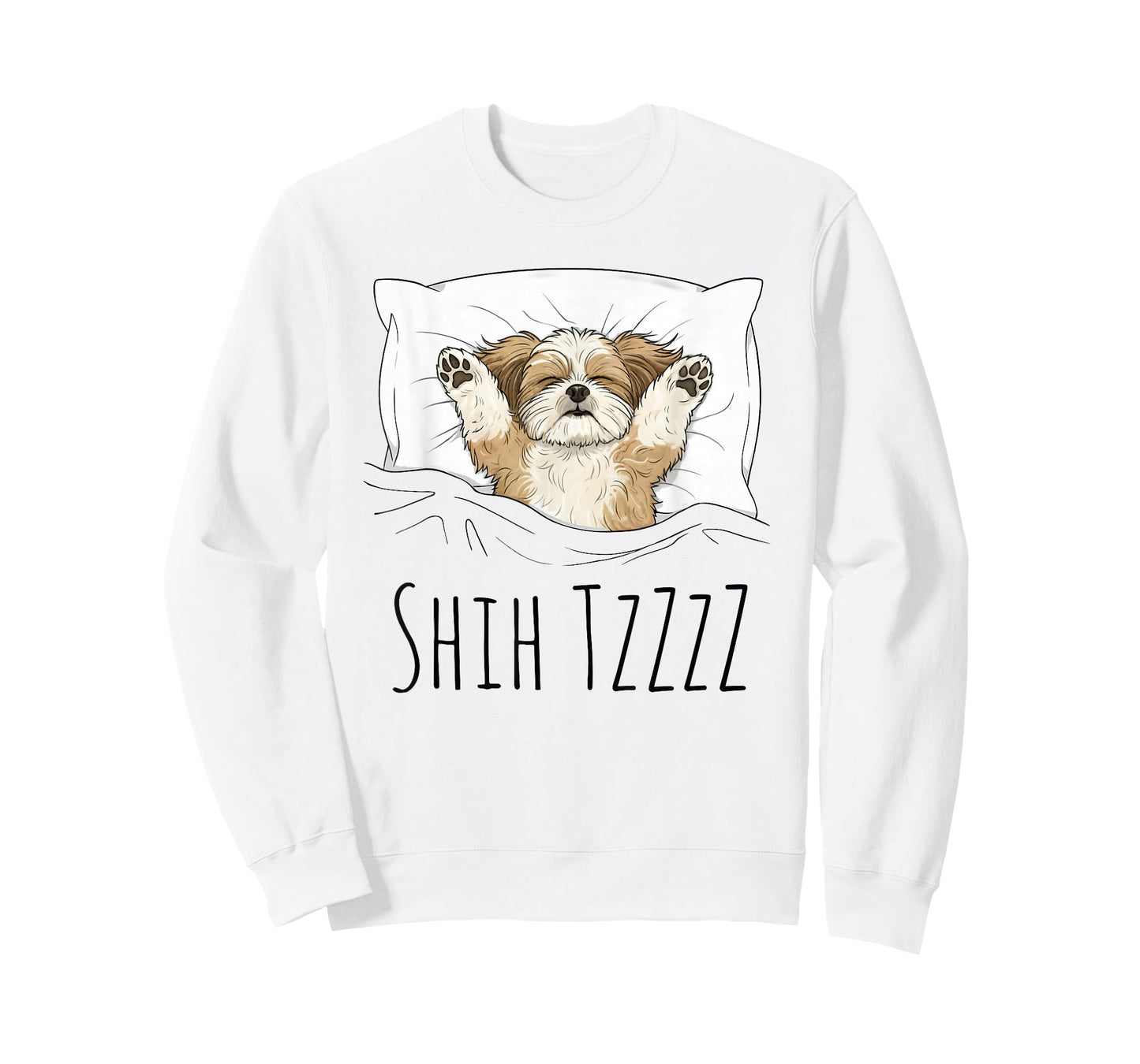 Shih Tzu Sleepshirt Pajamas Funny Dog Pun Bedtime Sleepwear T-Shirt