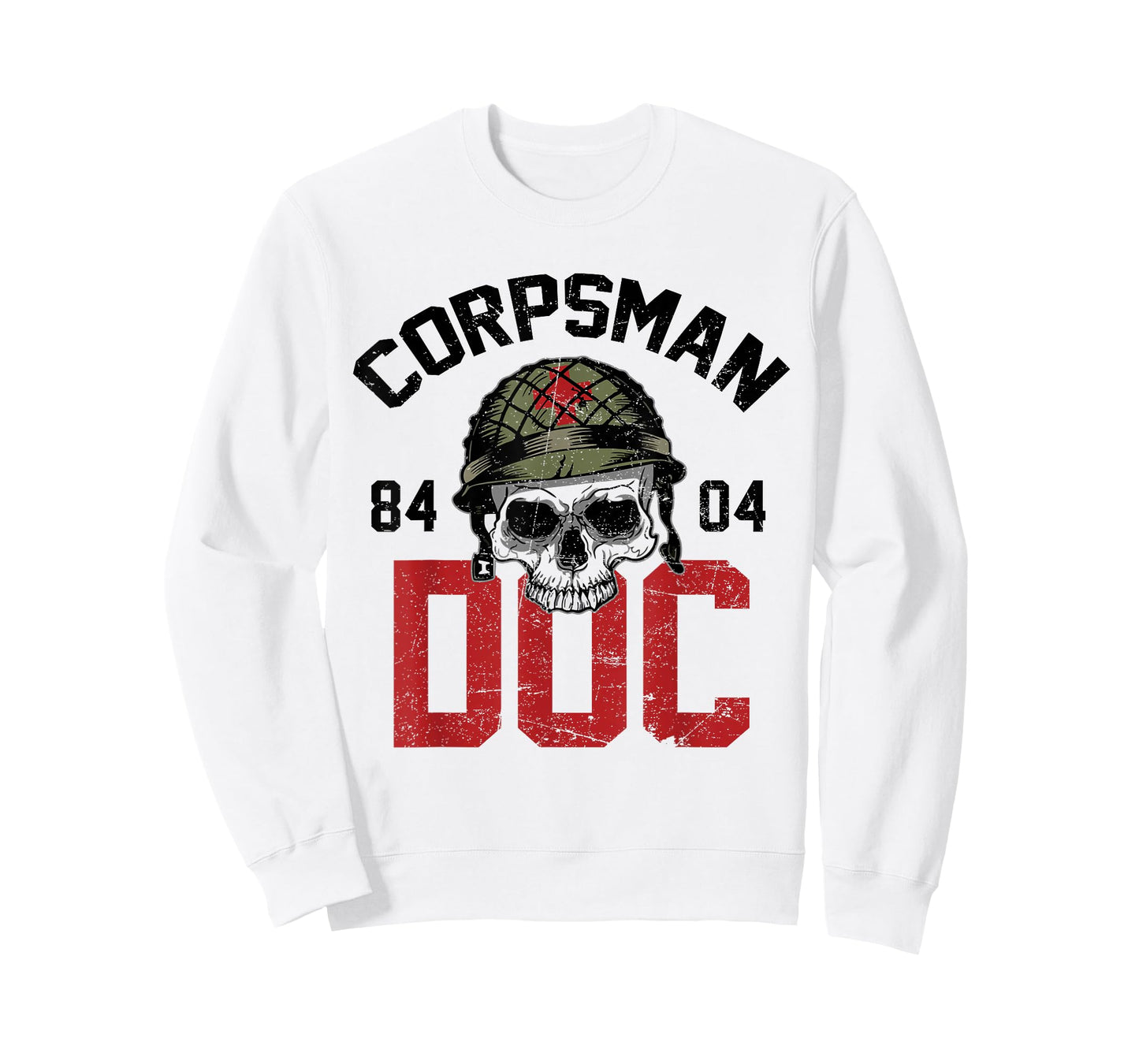 Funny Hospital Corpsman 8404 Devil Doc US Veteran Military T-Shirt
