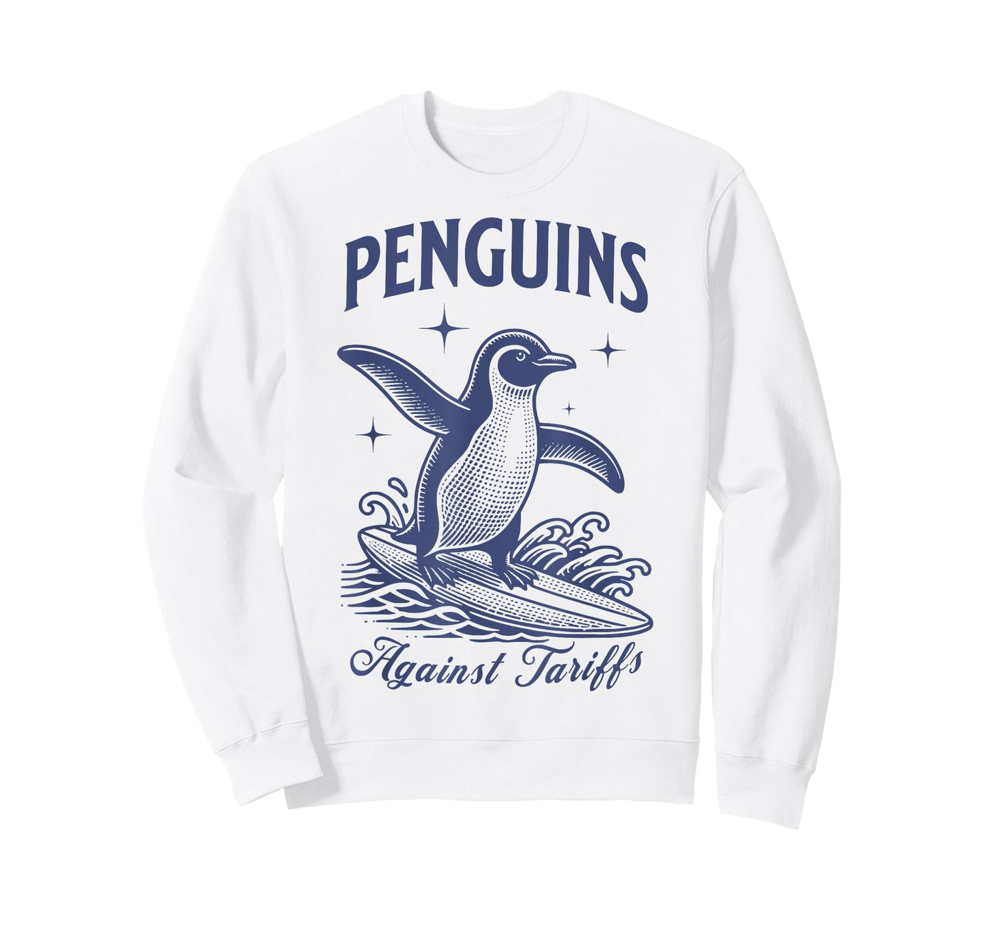 Penguins Against Tariffs Resist Penguins Activism Graphic T-Shirt