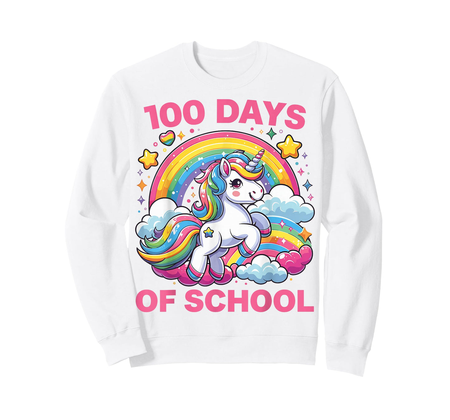 100 Days of School Unicorn Girls Teacher 100th Day of School T-Shirt
