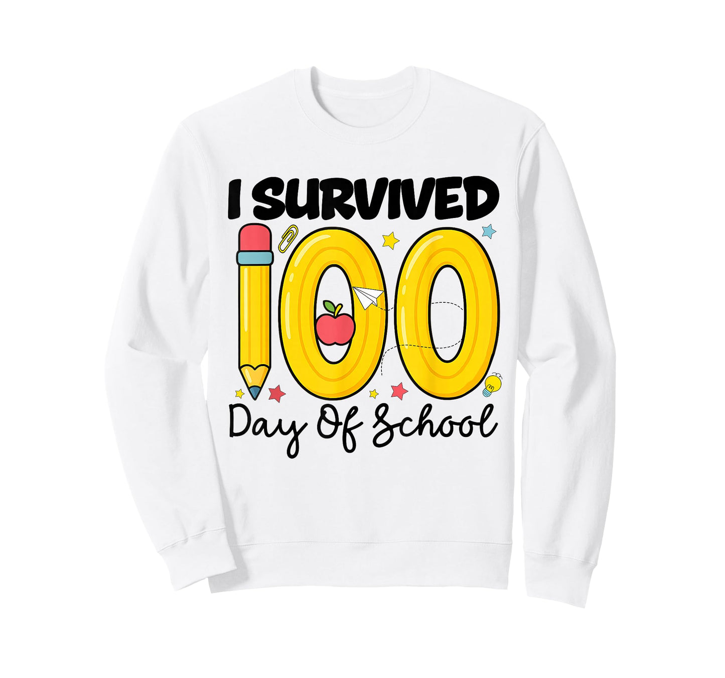 I Survived 100th Days of School Students Teachers 100 Days T-Shirt