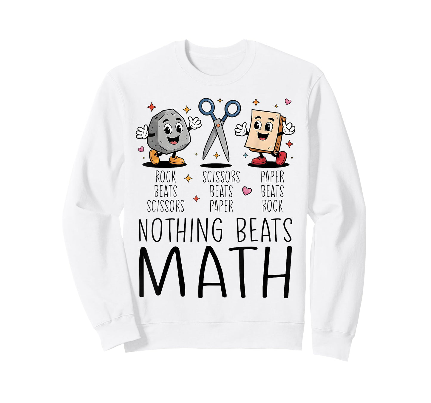 Nothing Beats Math Rock Paper Scissors T-Shirt
