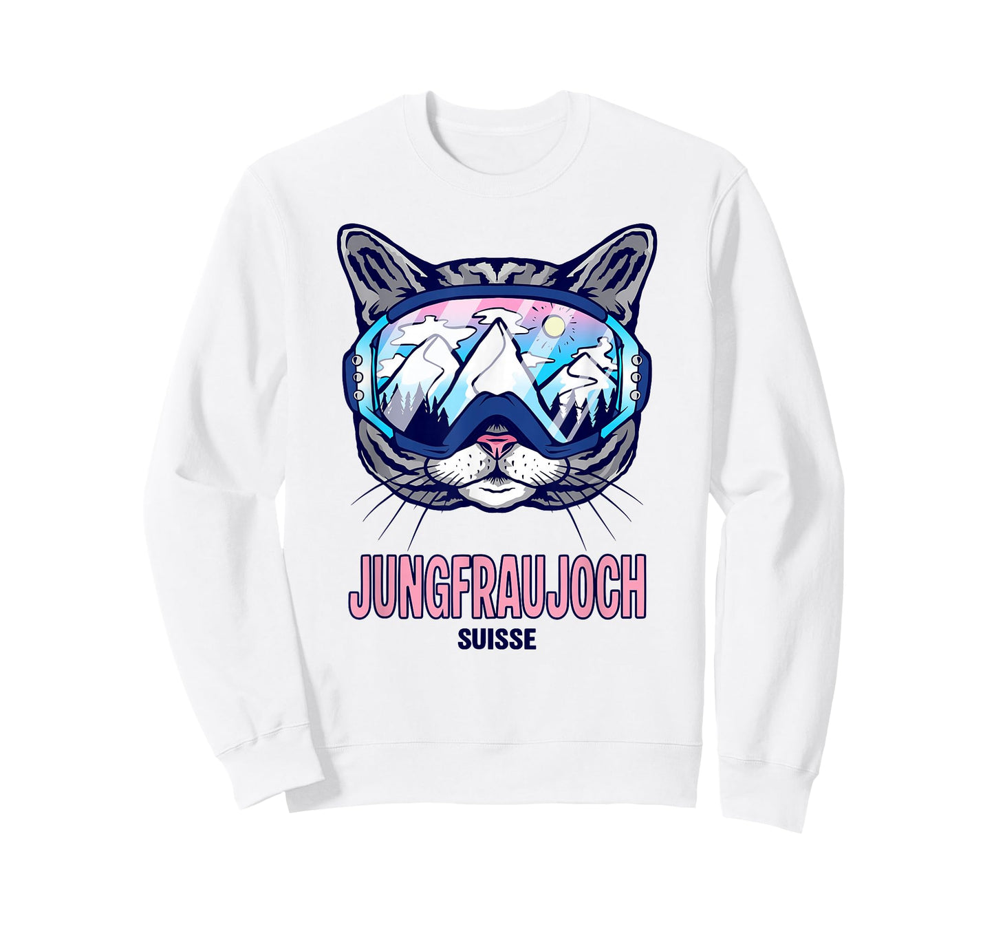 Jungfraujoch Mountain Panorama Cat Ski Goggles T-Shirt