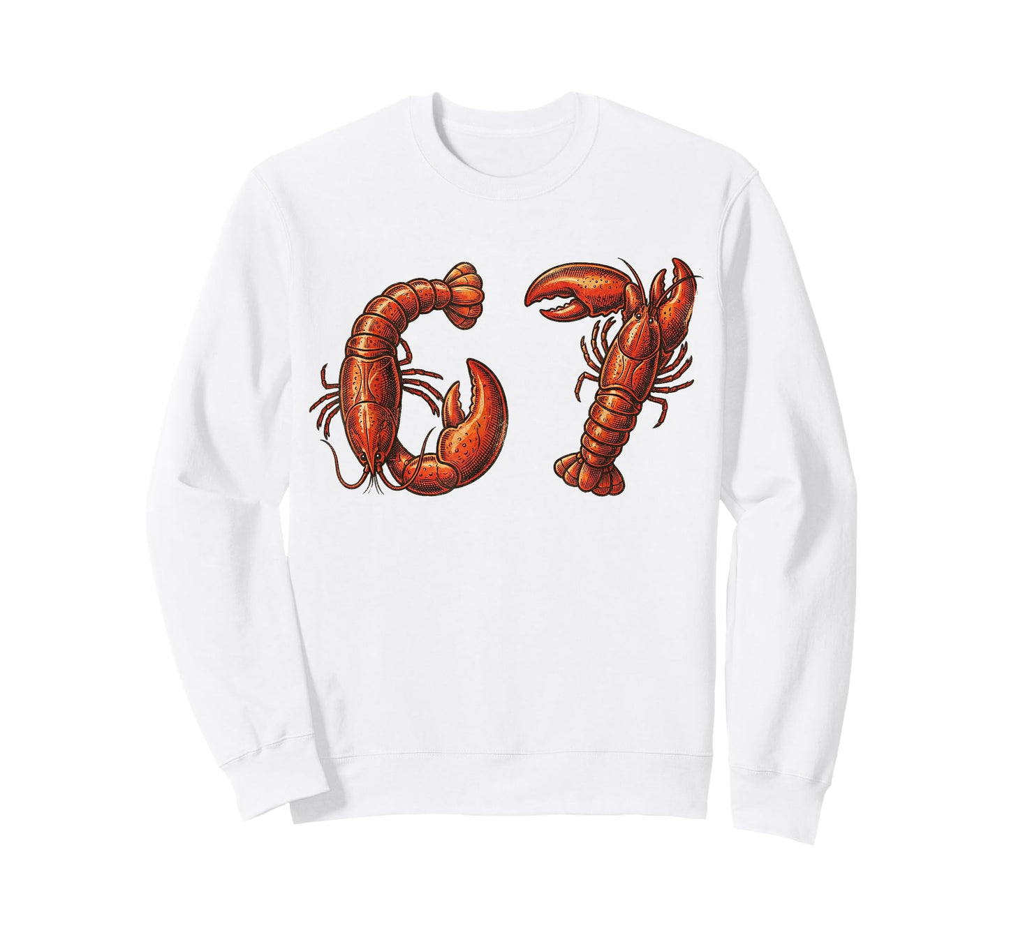 67 Crawfish 6 7 for Kids Cute Lobster Claws Cajun Food Boys T-Shirt