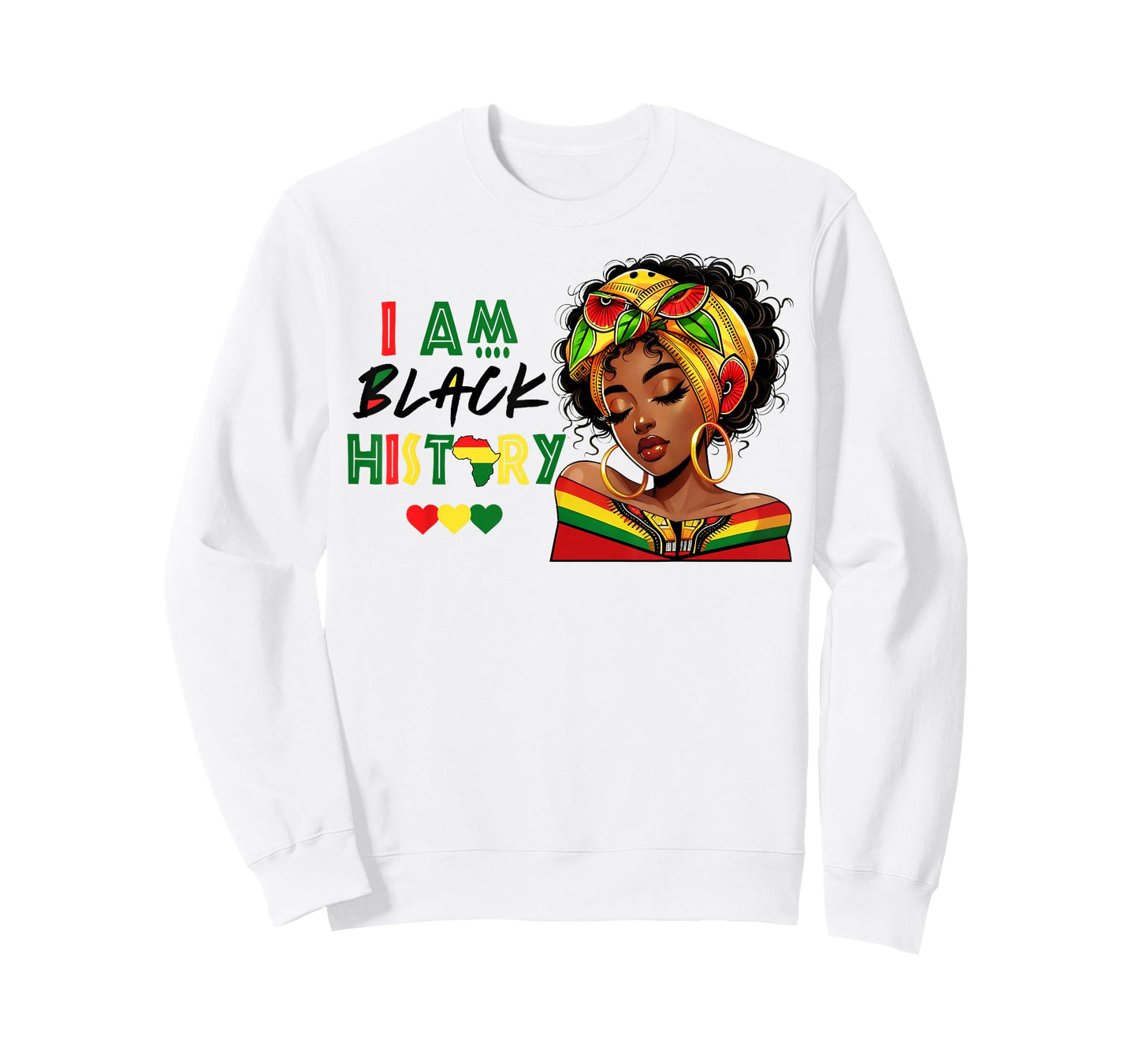Black Woman African Melanin Queen I Am Black History Africa T-Shirt