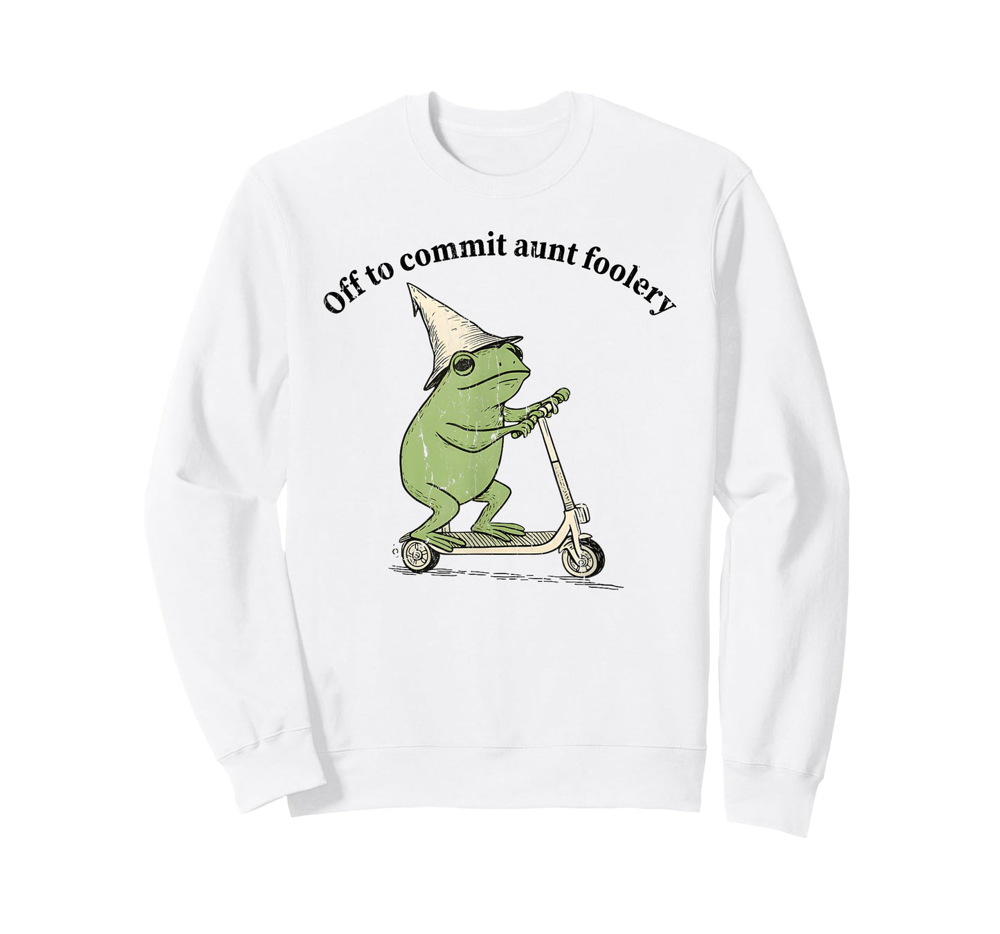 Off to Commit Aunt Foolery, Auntie Frog T-Shirt