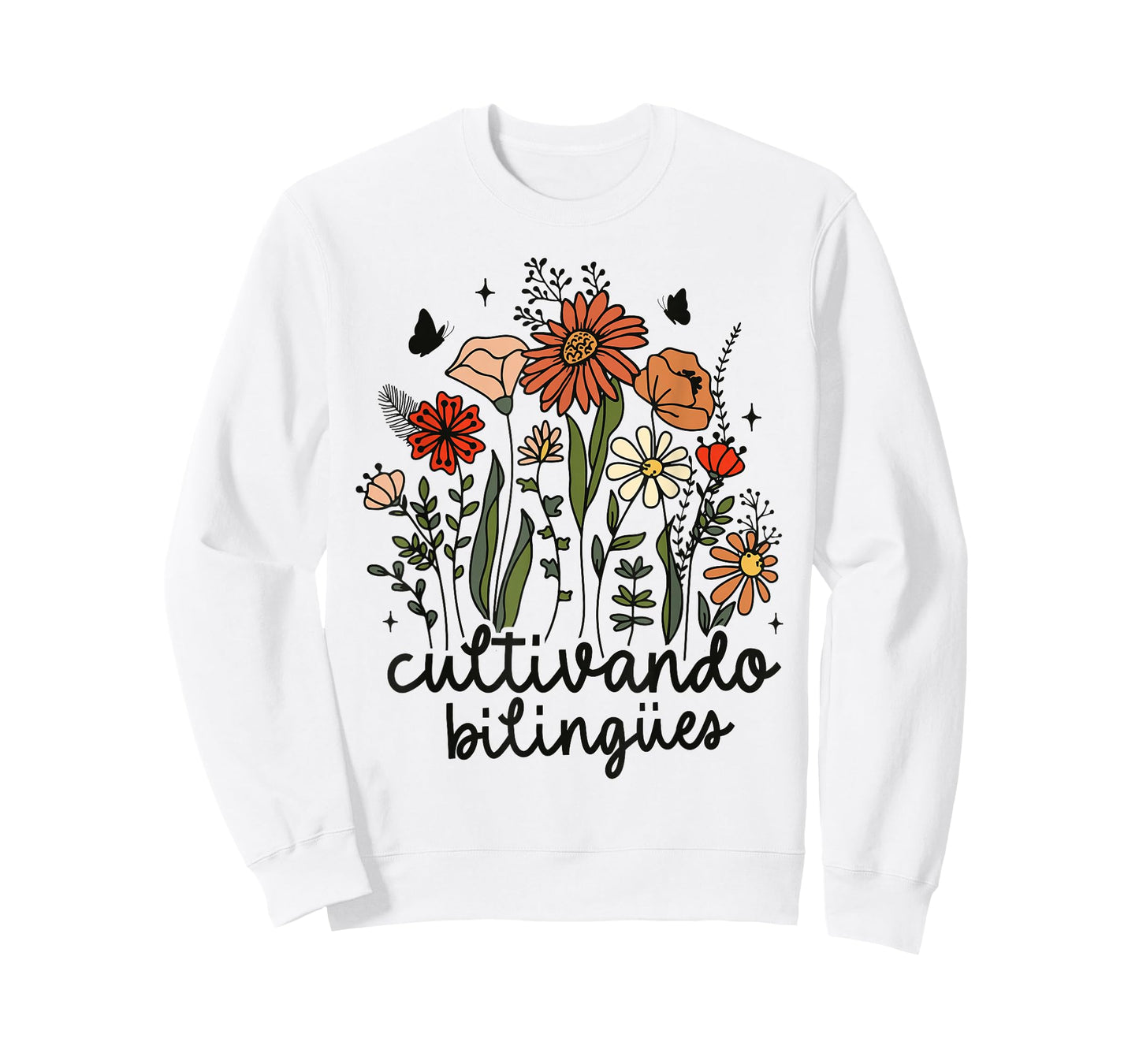 Maestra Wild Flower Cultivando Bilingues Spanish Teacher T-Shirt