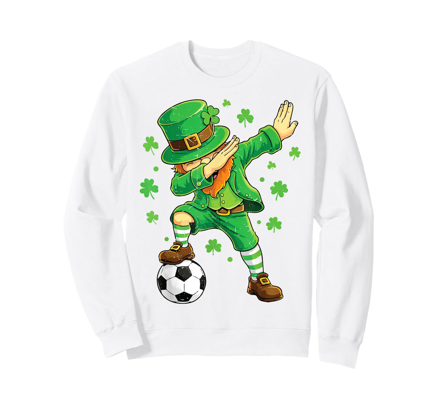 Dabbing Leprechaun Funny Soccer St Patricks Day Boy Irish T-Shirt