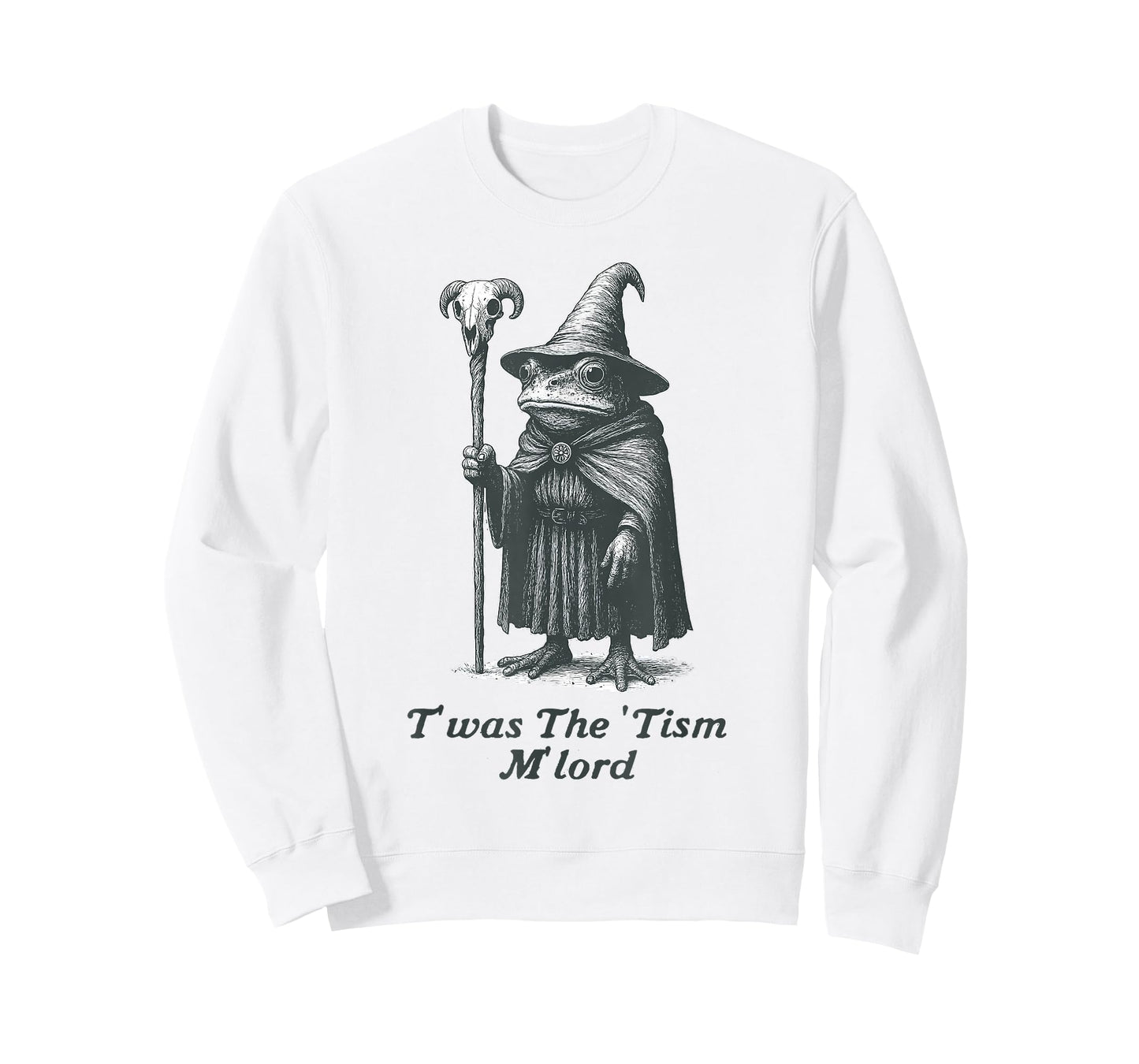 'TWAS The tism M'lord Funny Meme Frog Witch Autism Awareness T-Shirt