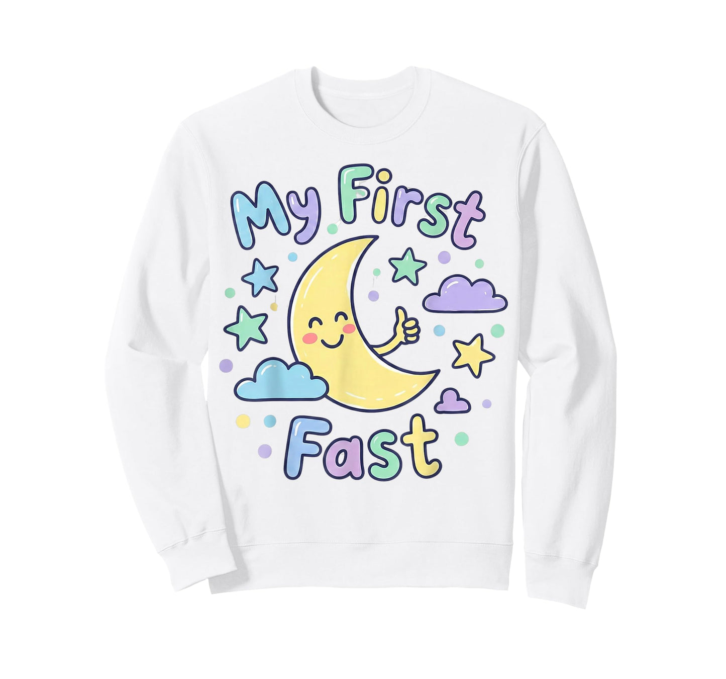 My First Ramadan Fast Cute Moon Shirt Kids Toddler T-Shirt