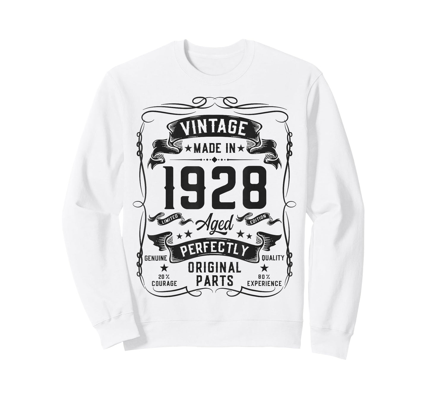 Vintage 1928 98yr 98th Birthday Gifts for Men 98 Years Old T-Shirt