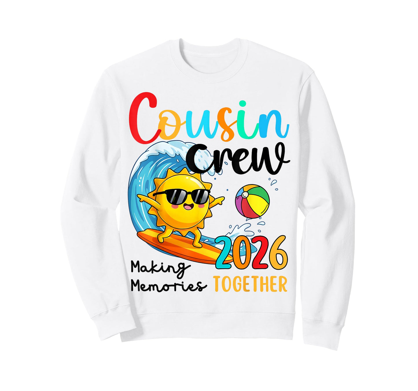 Cousin Crew 2026 Summer Vacation Beach Family Kids Matching T-Shirt