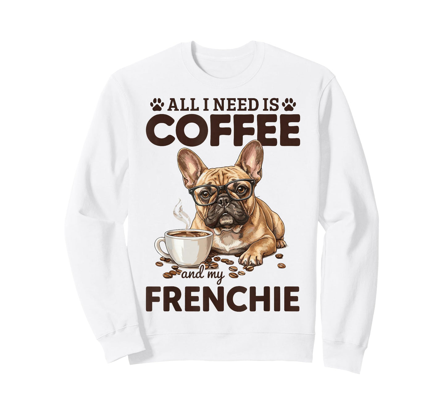 French Bulldog Coffee Frenchie Dog T-Shirt