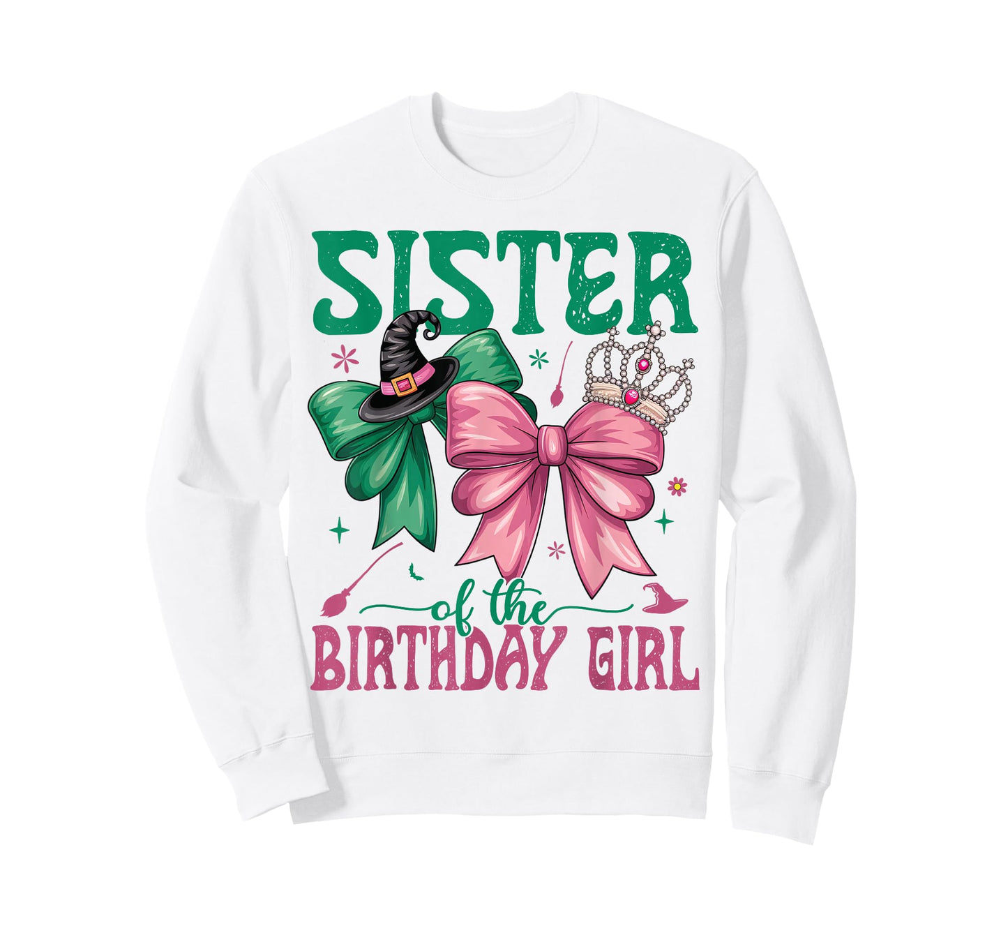 Sister of The Birthday Girl Matching Witch Family Bday Part T-Shirt