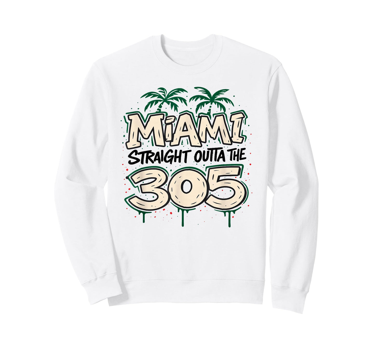 Miami Reppin The 305 Dade Graffiti Urban Vibe Streetwear T-Shirt