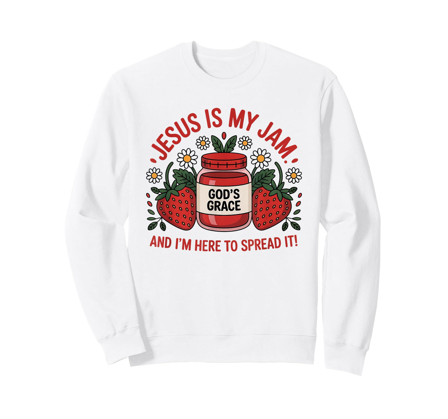 Jesus is My Jam God's Grace Christian Faith Religious Humor T-Shirt
