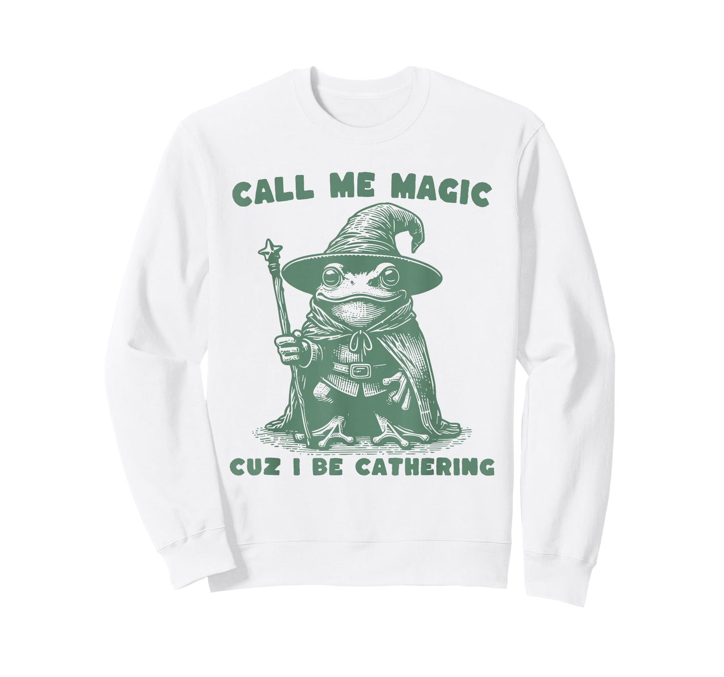 Call Me Magic Cuz I Be Gathering, Funny Wizard Frog Meme T-Shirt