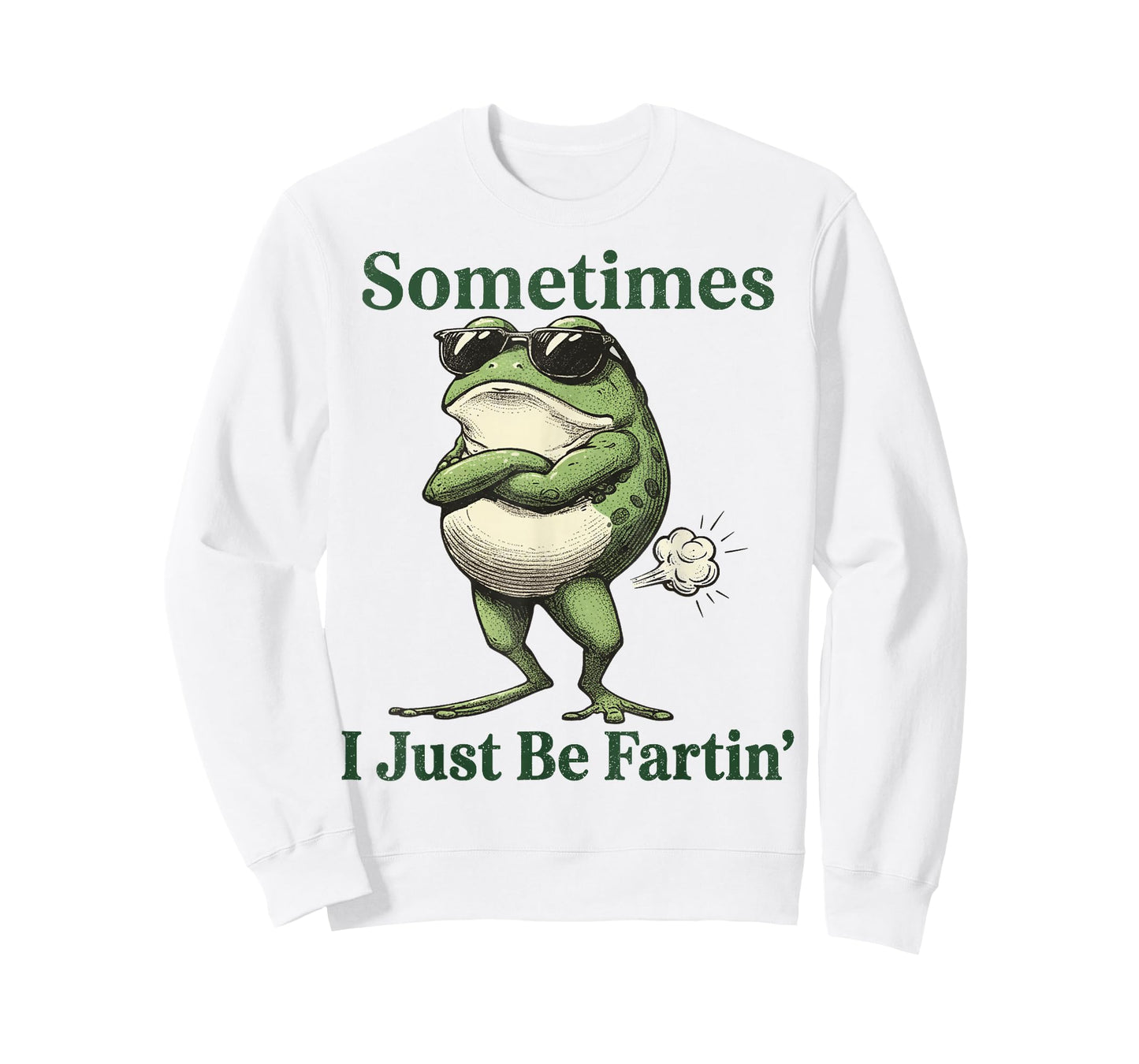 Sometimes I Just Be Farting Funny Vintage Frog Graphic T-Shirt