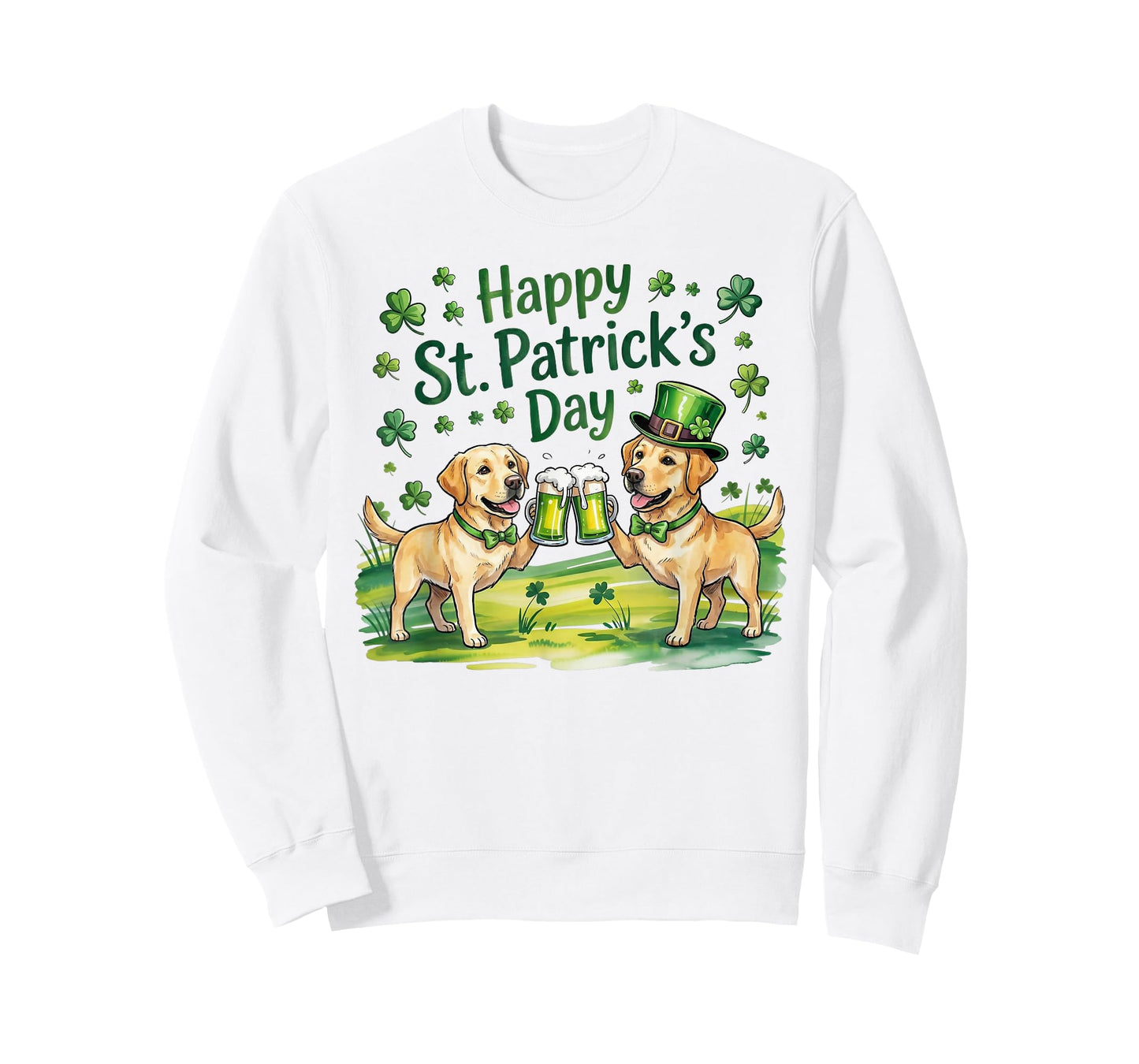 St Patrick’s Day Labradors Retriever Dog T-Shirt
