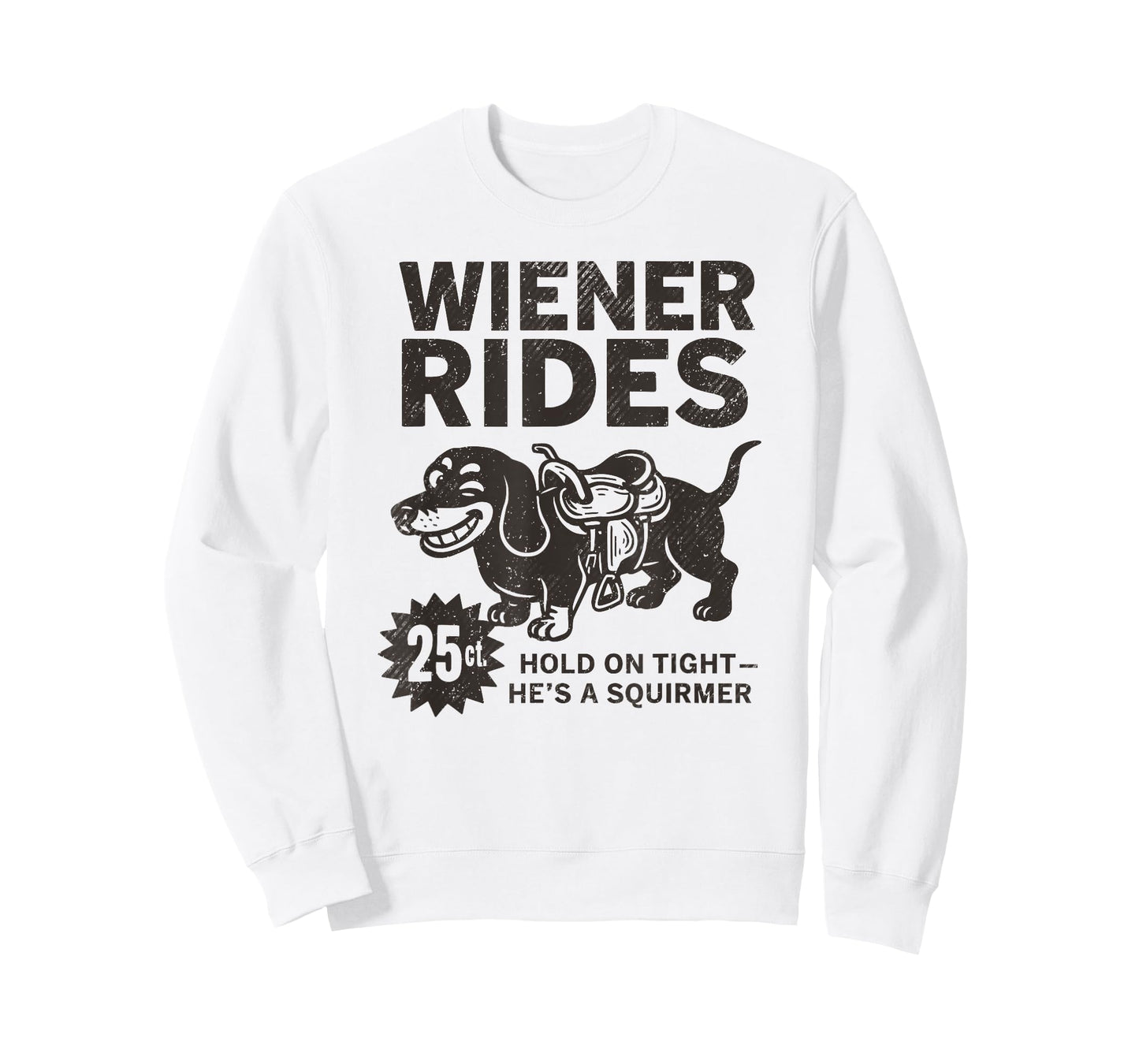 Adult Humor Dachshund Newspaper Ad, Wiener Rides 25 Cents T-Shirt