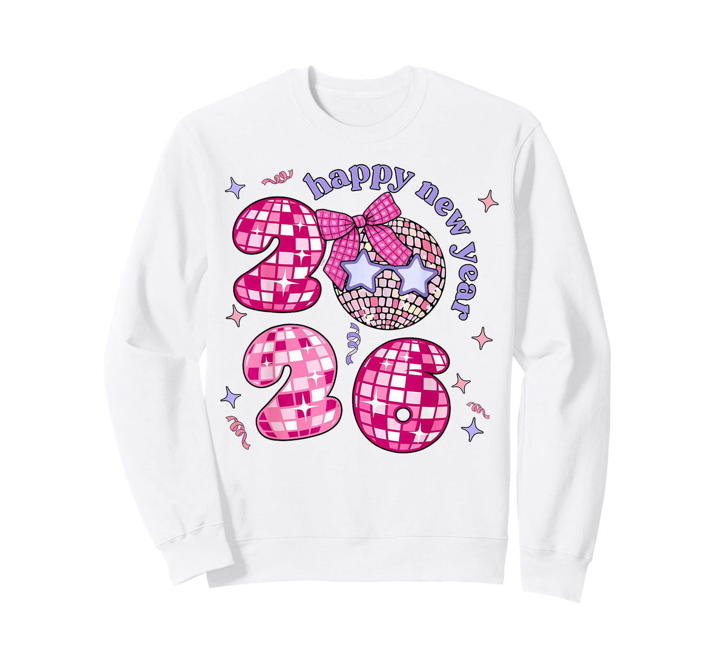 Groovy Happy New Year Party 2026 Girls Kids Toddlers T-Shirt