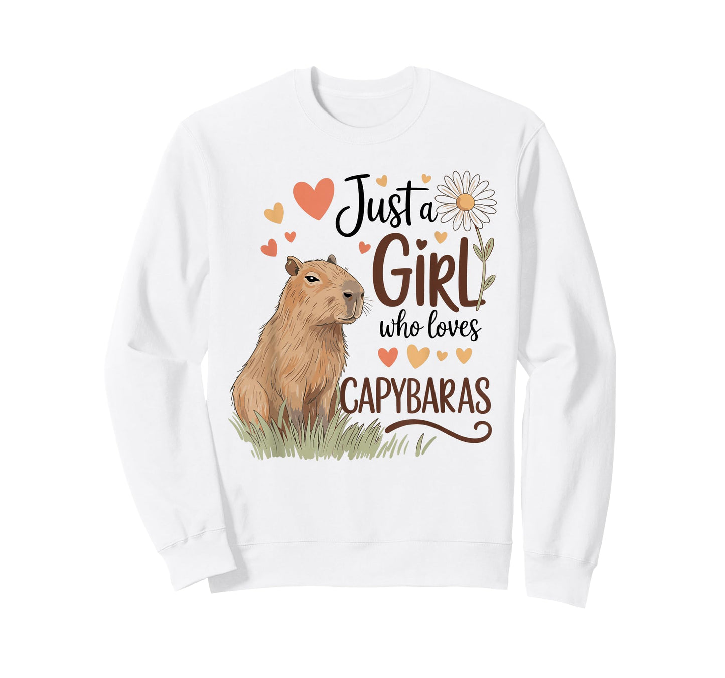 Just a Girl Who Loves Capybaras Cute Animal Pet Rodent Lover T-Shirt