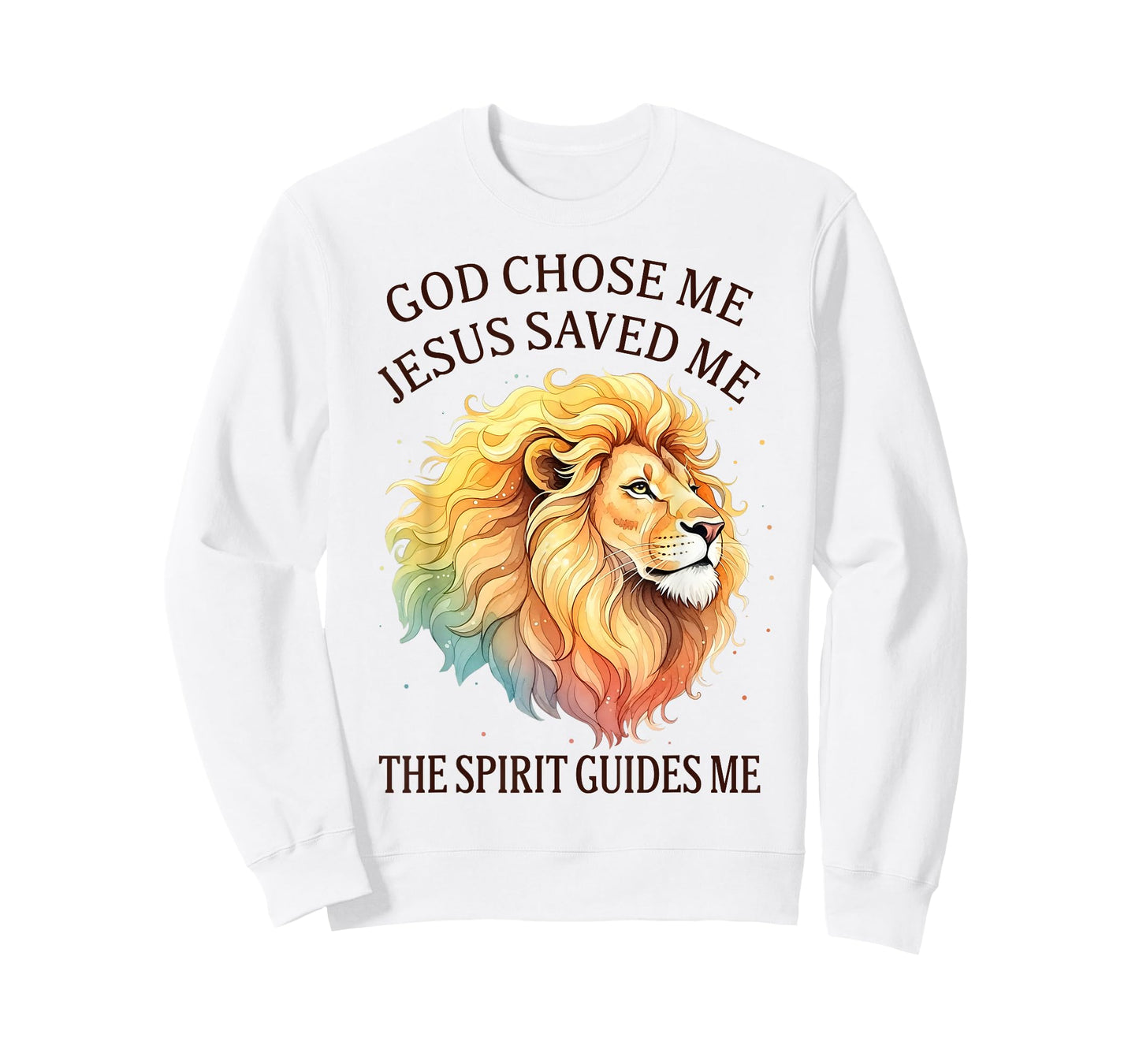 Christian Faith Jesus Lion God Chose Me Jesus Saved Me T-Shirt