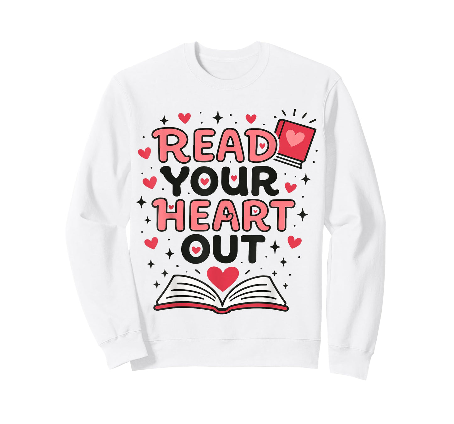 Read Your Heart Out Love Book Valentine Teacher Bookworm T-Shirt