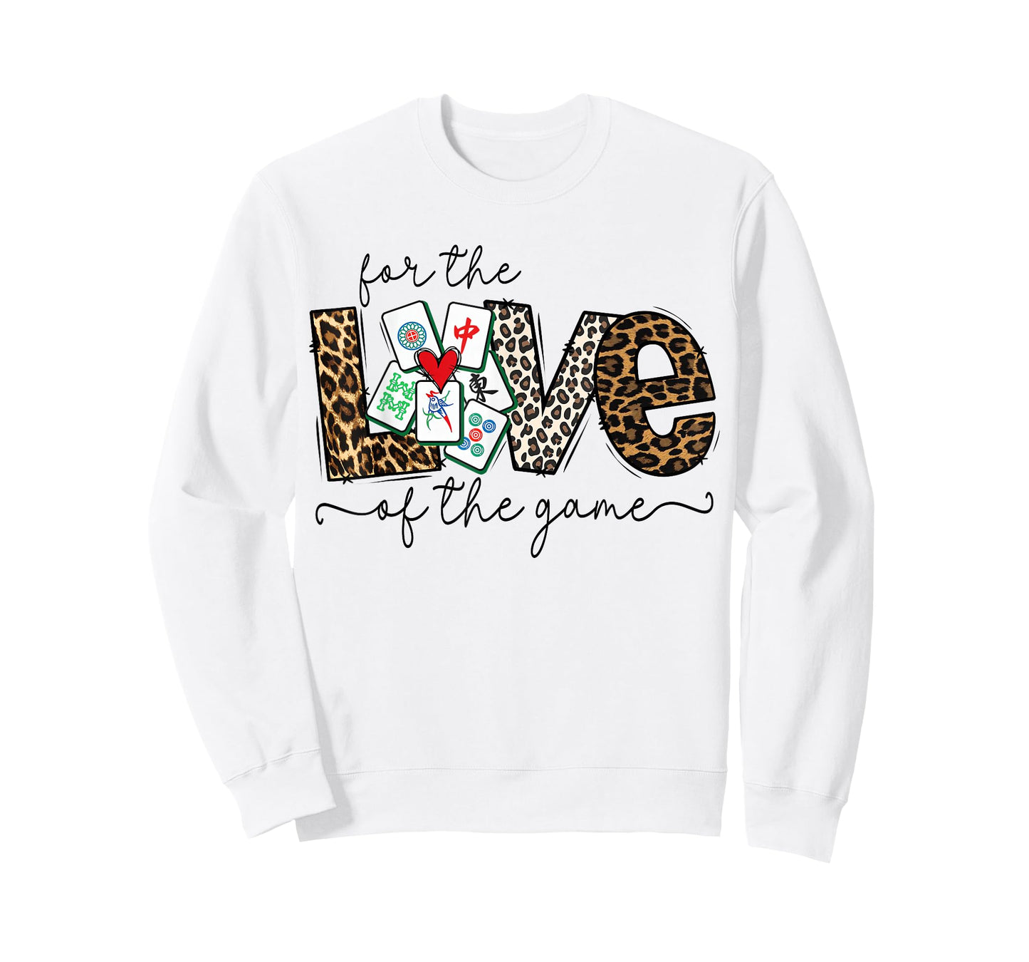 Love for The Game Mahjong Love Playing Chinese Game Funny T-Shirt