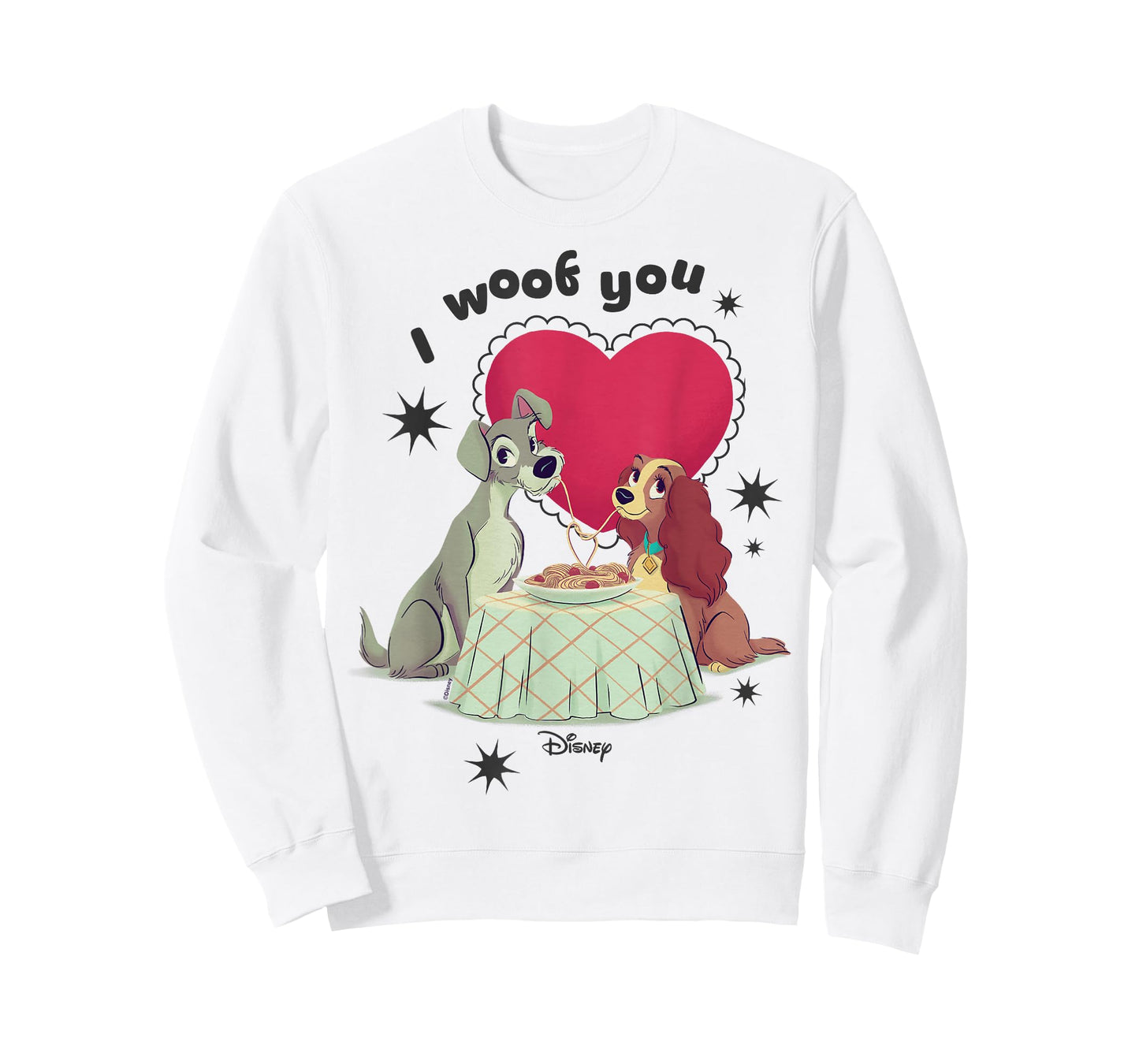 Disney Lady and The Tramp I Woof You T-Shirt