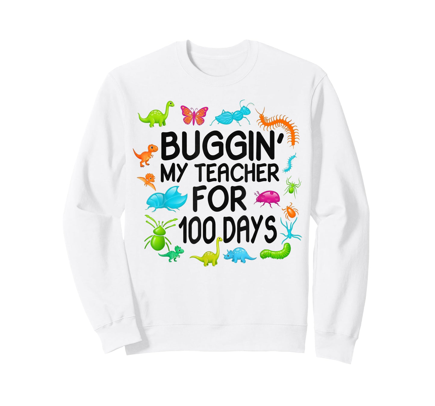 100 Days Buggin My Teacher Kid I've Bugged My Boys 100th Day T-Shirt