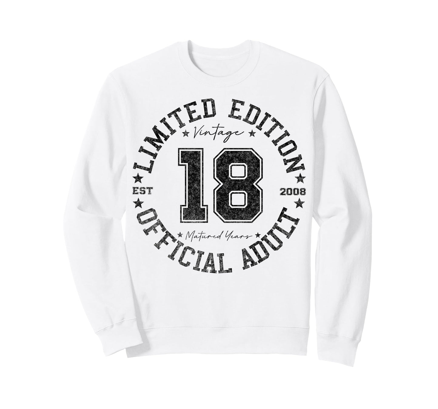 Official Adult 18 Year Old Gifts Vintage 2008 Boy Girl T-Shirt