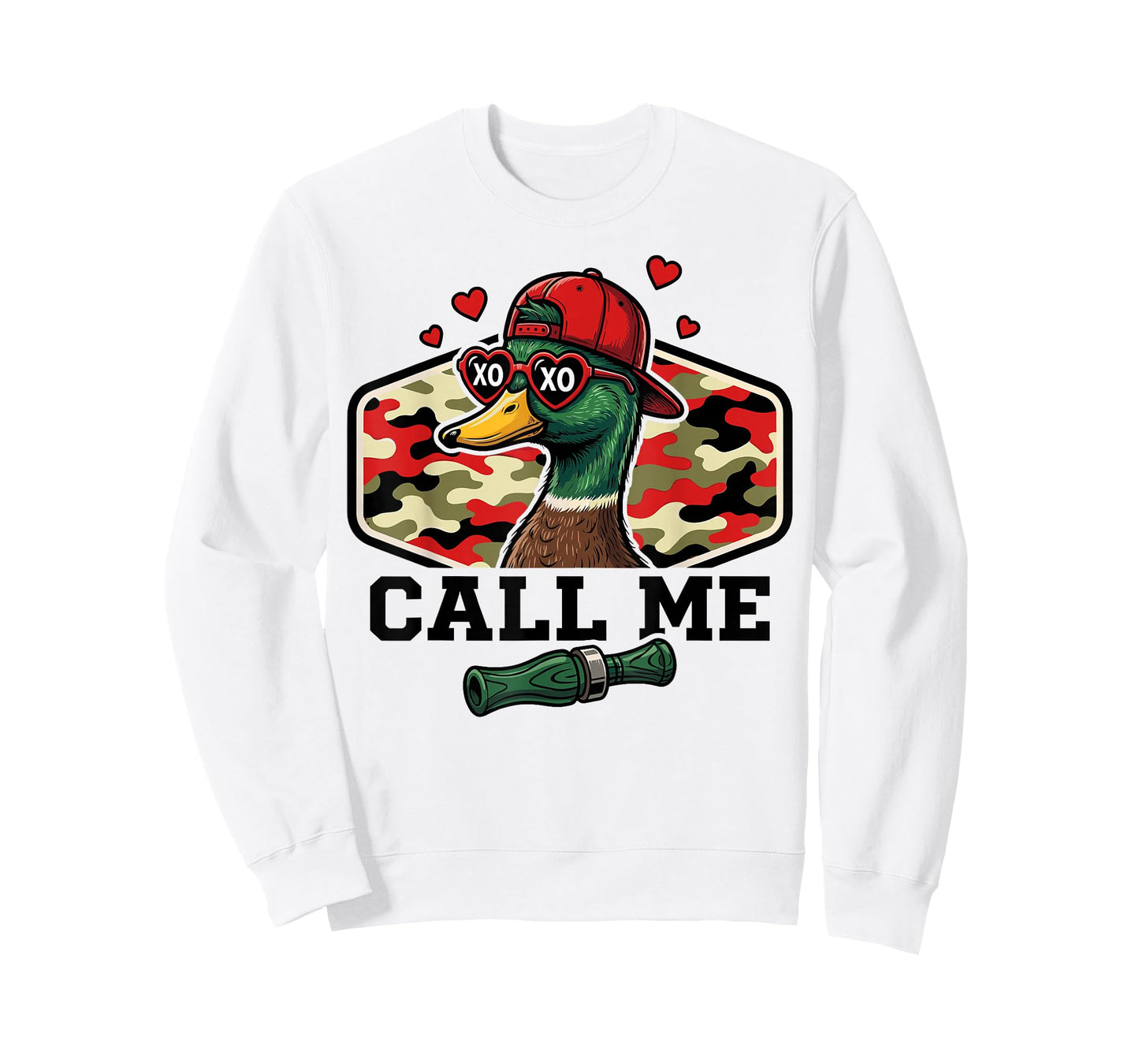 Call Me Mallard Duck Hunting Valentines Day Hunting Season T-Shirt