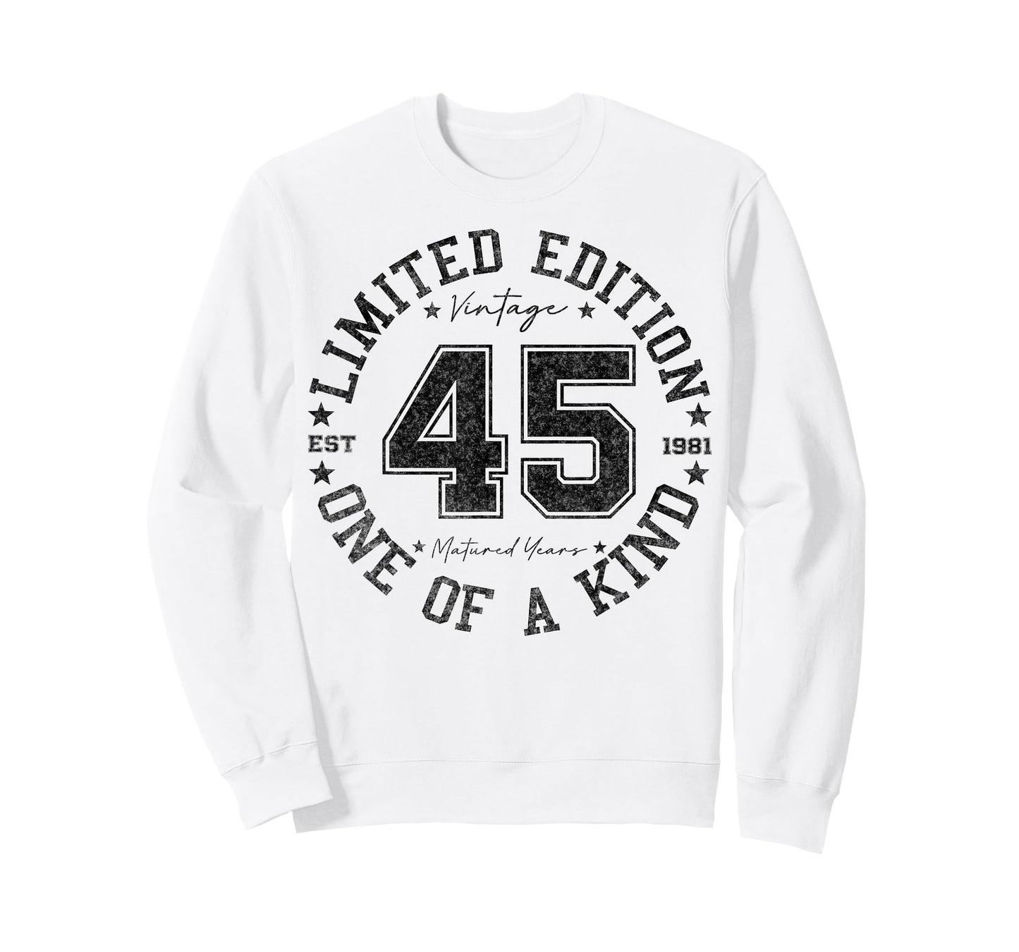 45 Year Old Gifts Vintage 1981 Limited Edition 45th Birthday T-Shirt