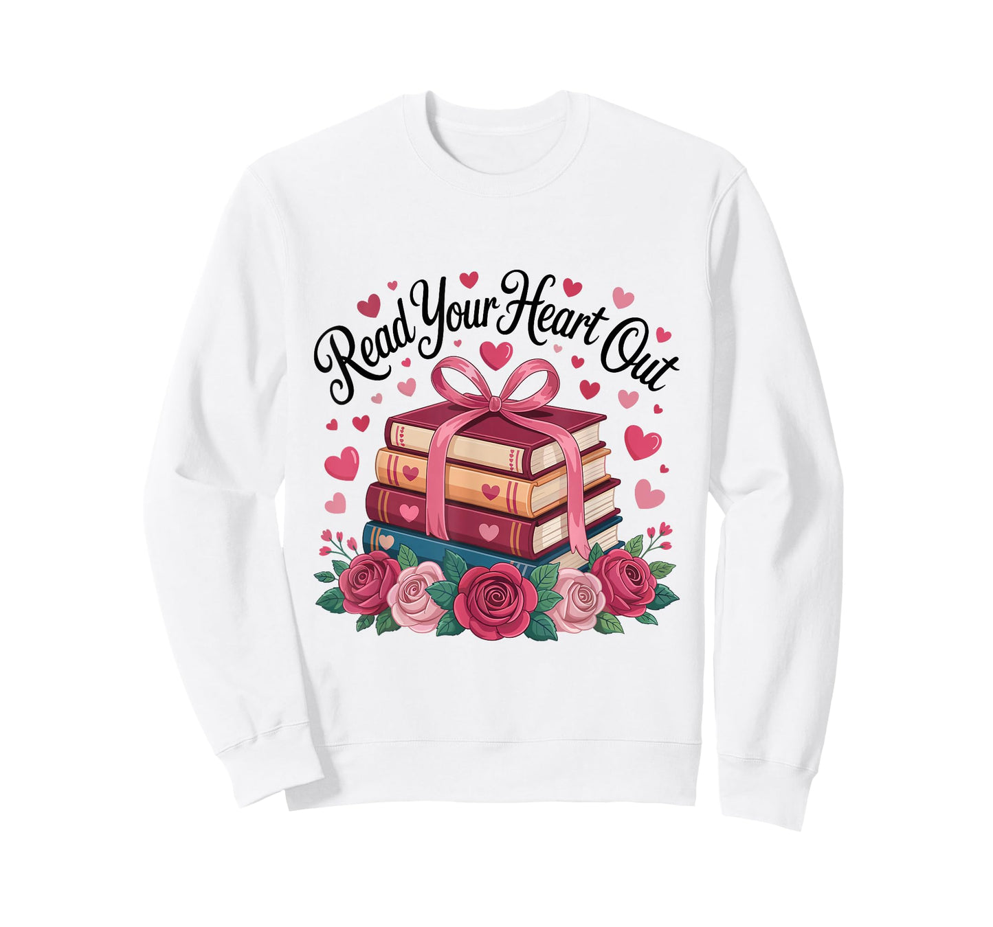 Read Your Heart Out Valentine Reading Book Girl Kid Teacher T-Shirt