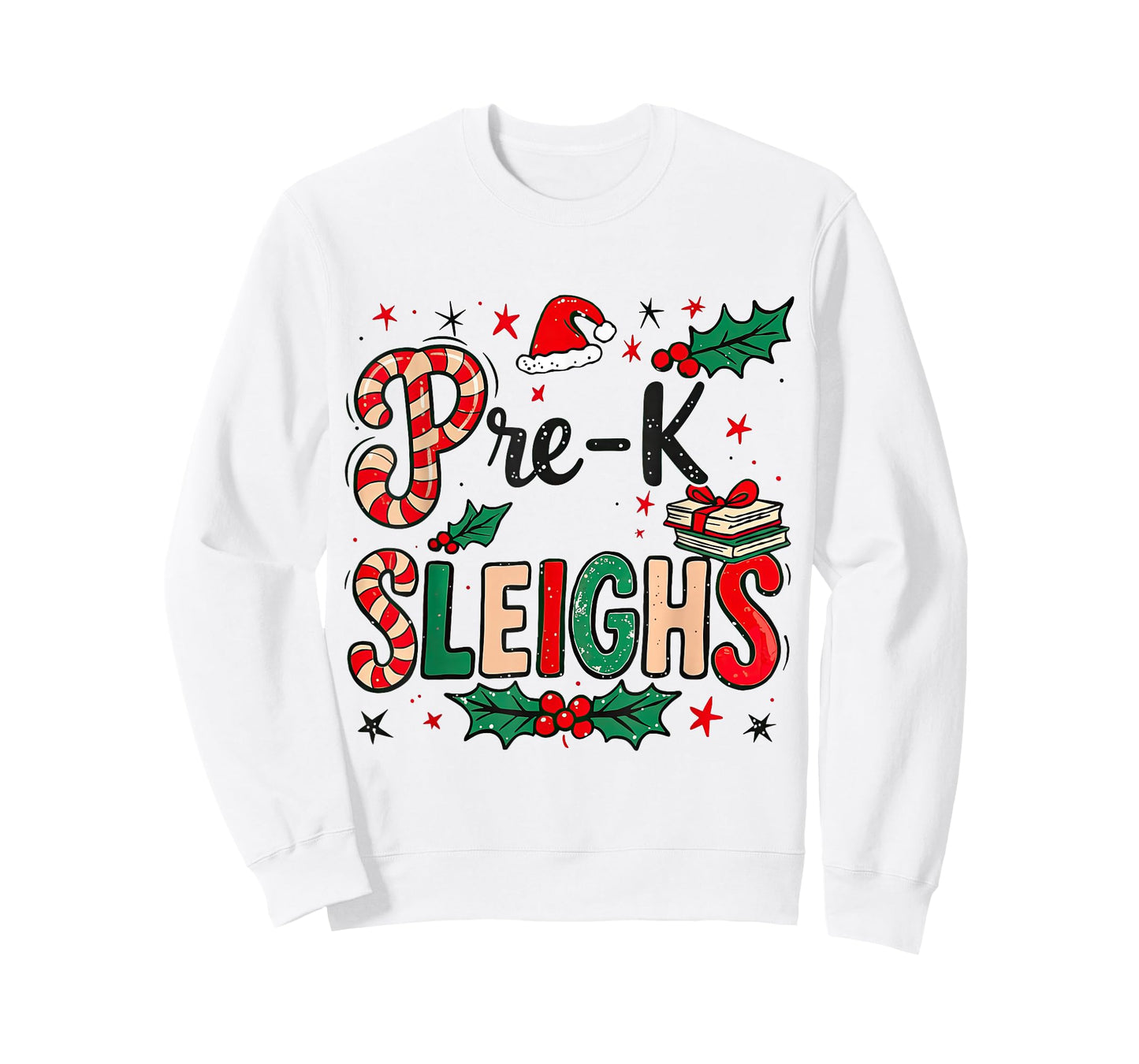 Pre-K Sleighs Funny Christmas Teacher T-Shirt