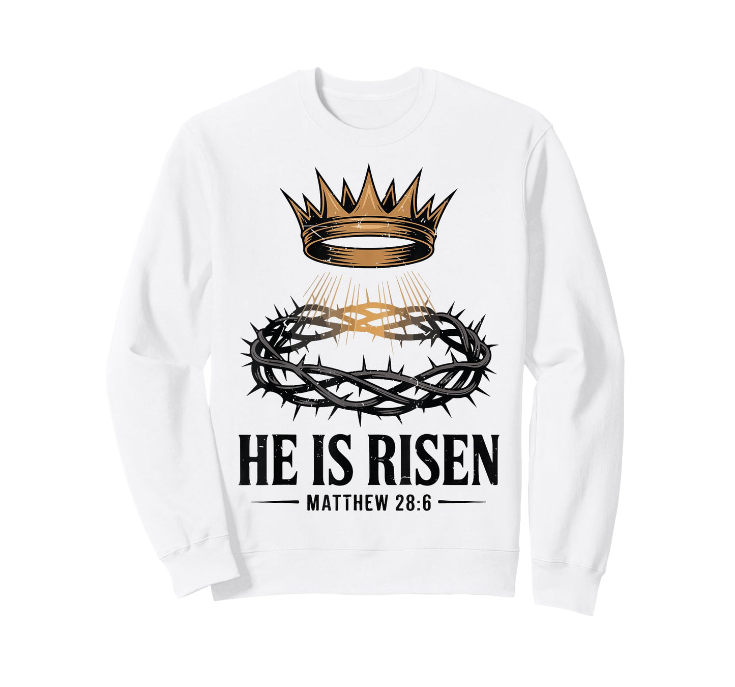 He is Risen Jesus Crown Thorns Christian Easter Toddler Boy T-Shirt