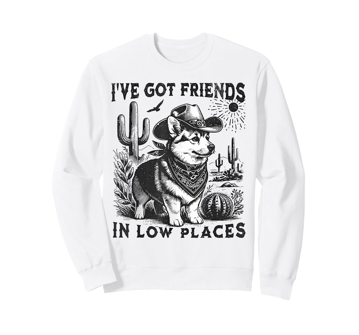 I've Got Friends in Low Places Corgi Dad T-Shirt
