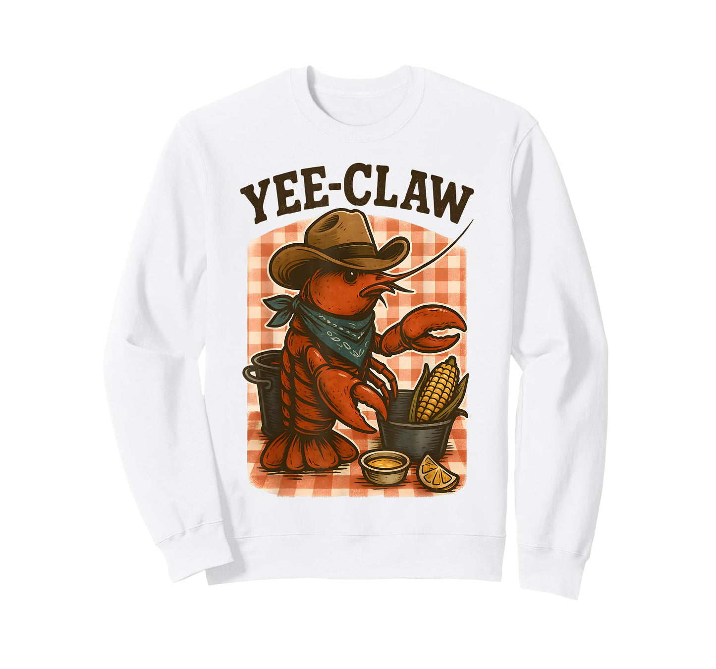 Yee Claw Funny Crawfish Cajun Seafood Party Boys Kids Men T-Shirt